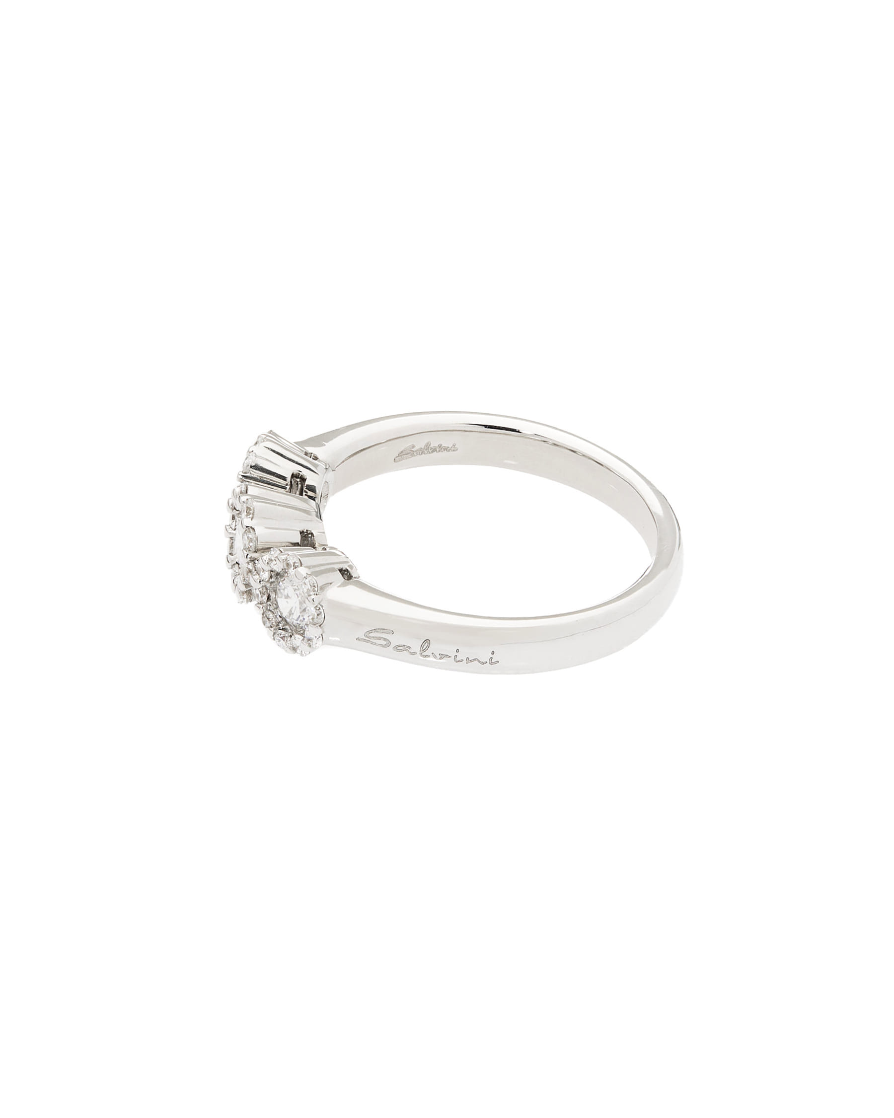 Anello trilogy salvini daphne in oro bianco con diamanti-2