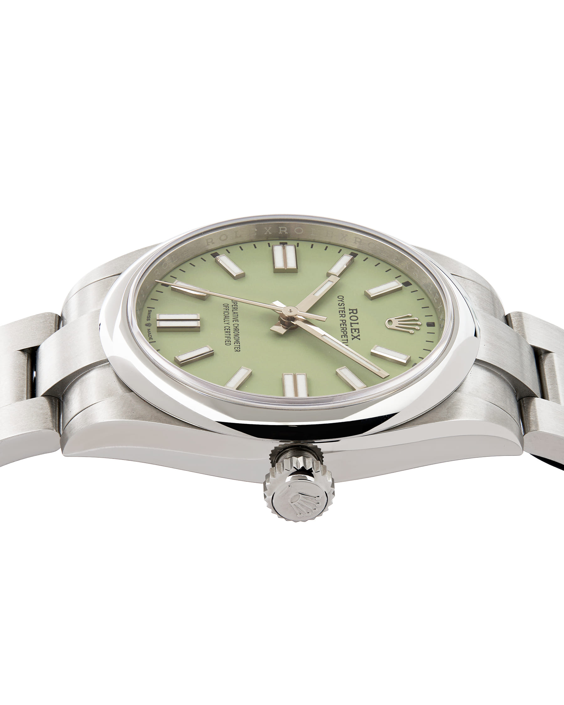 Rolex oyster perpetual 41 pistachio dial ref 134300-4