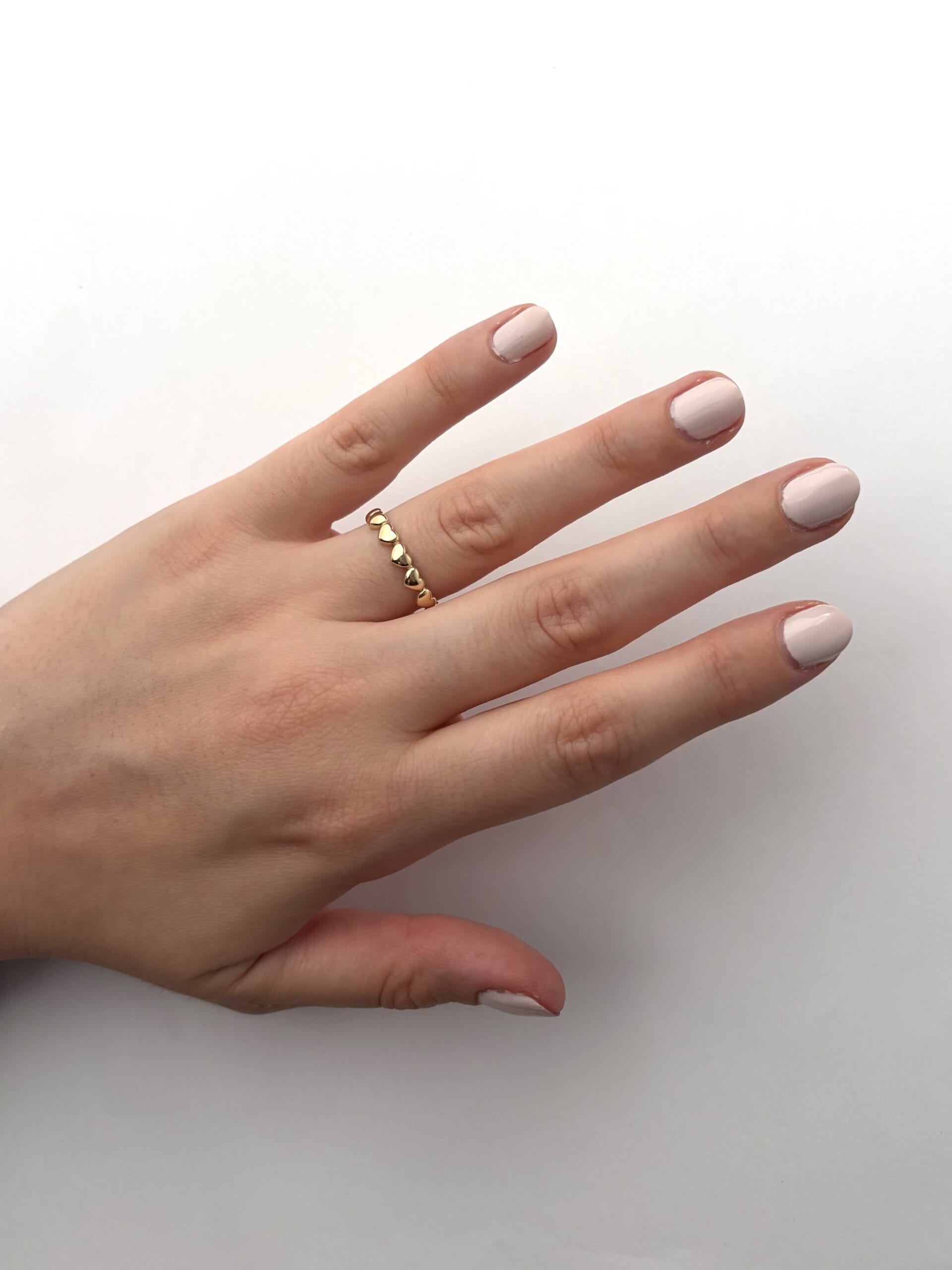 Anello cuoricini in oro giallo 9kt-3