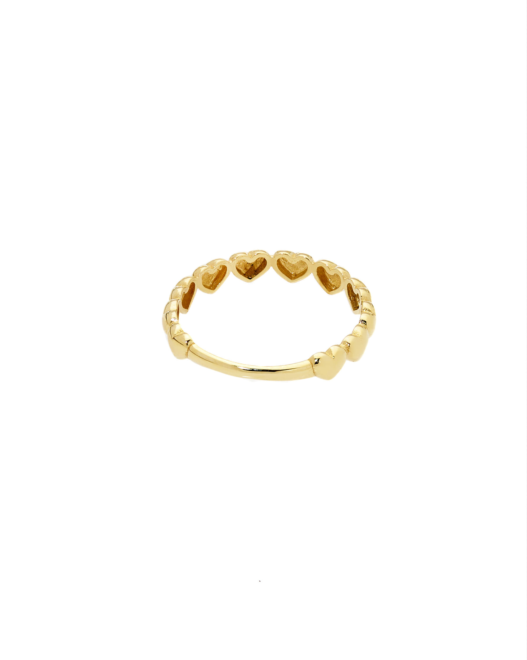 Anello cuoricini in oro giallo 9kt-2