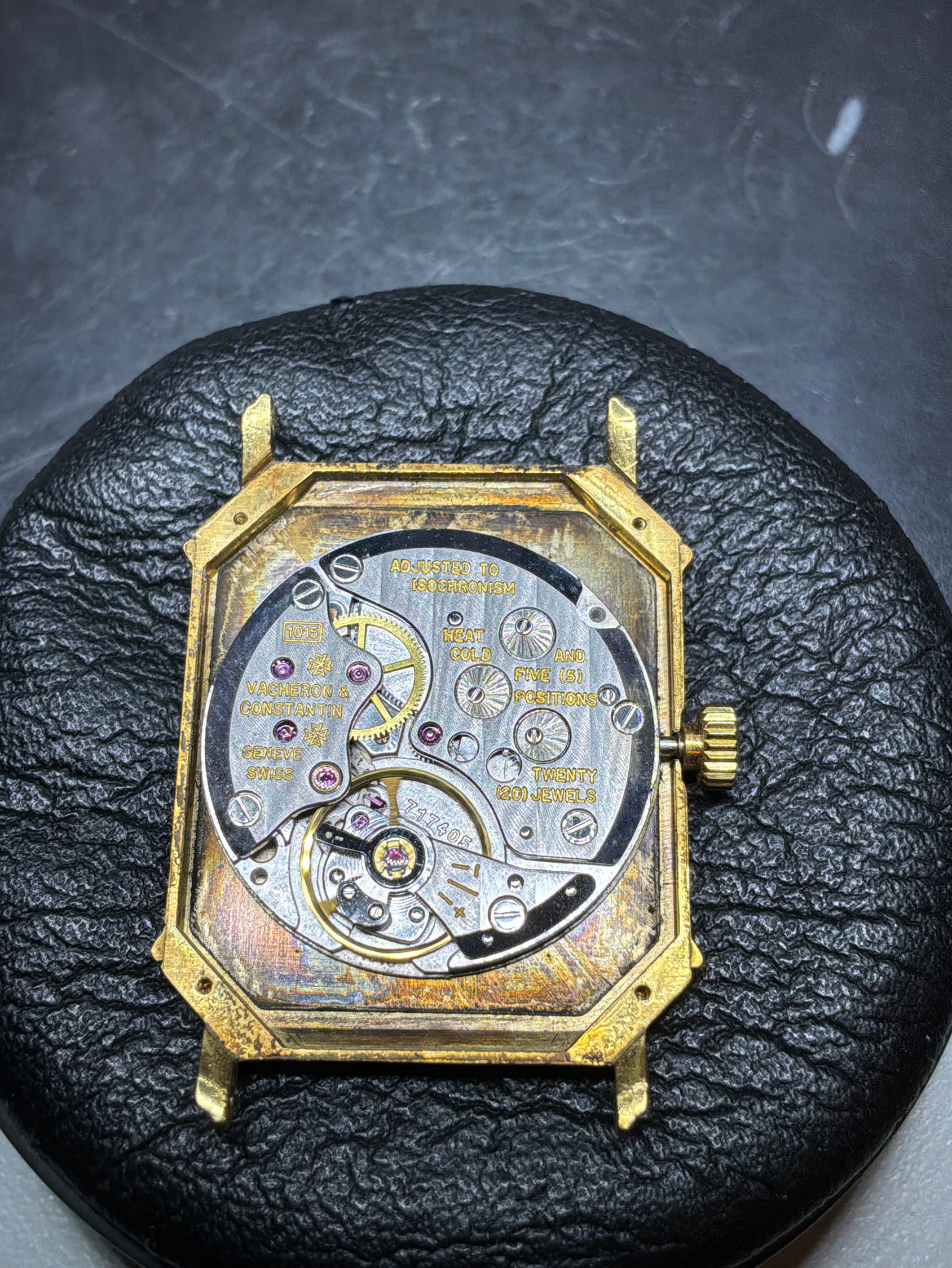 Vacheron constantin tank octagonal oro 18kt ref.39022-7