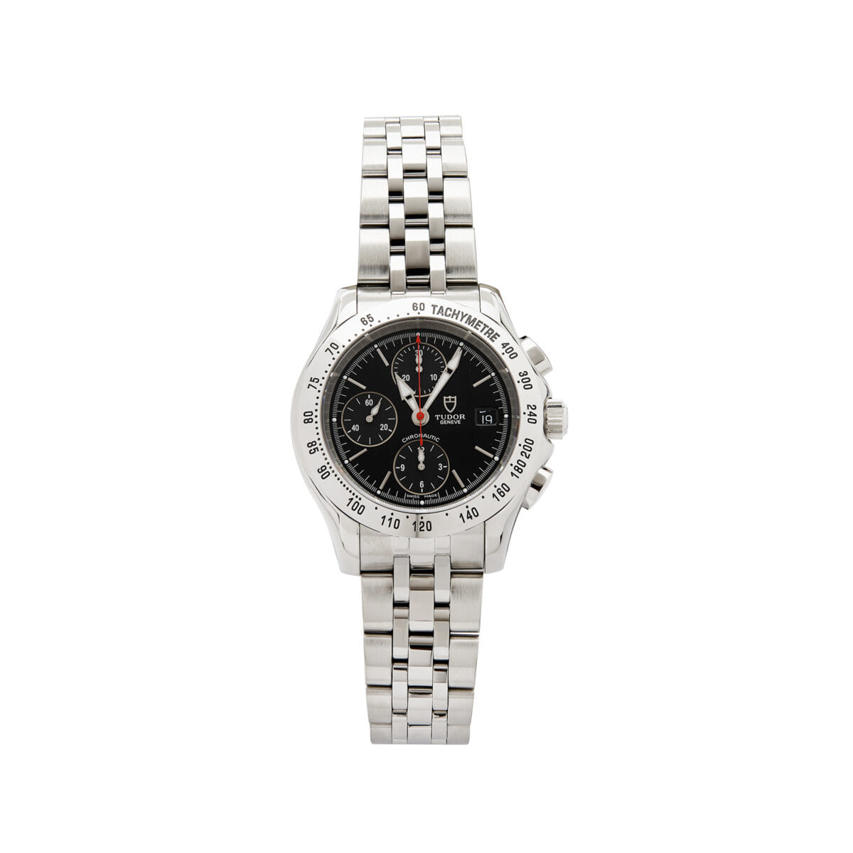 Tudor chronautic chronograph black dial ref. 79380 full set-1