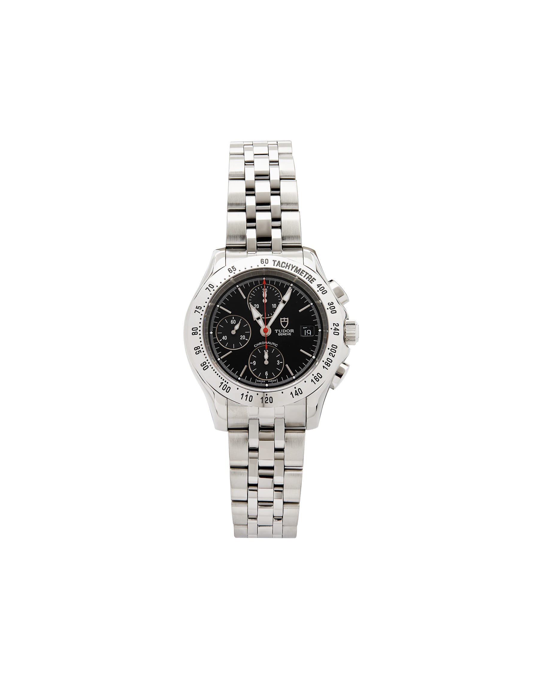 Tudor chronautic chronograph black dial ref. 79380 full set-1
