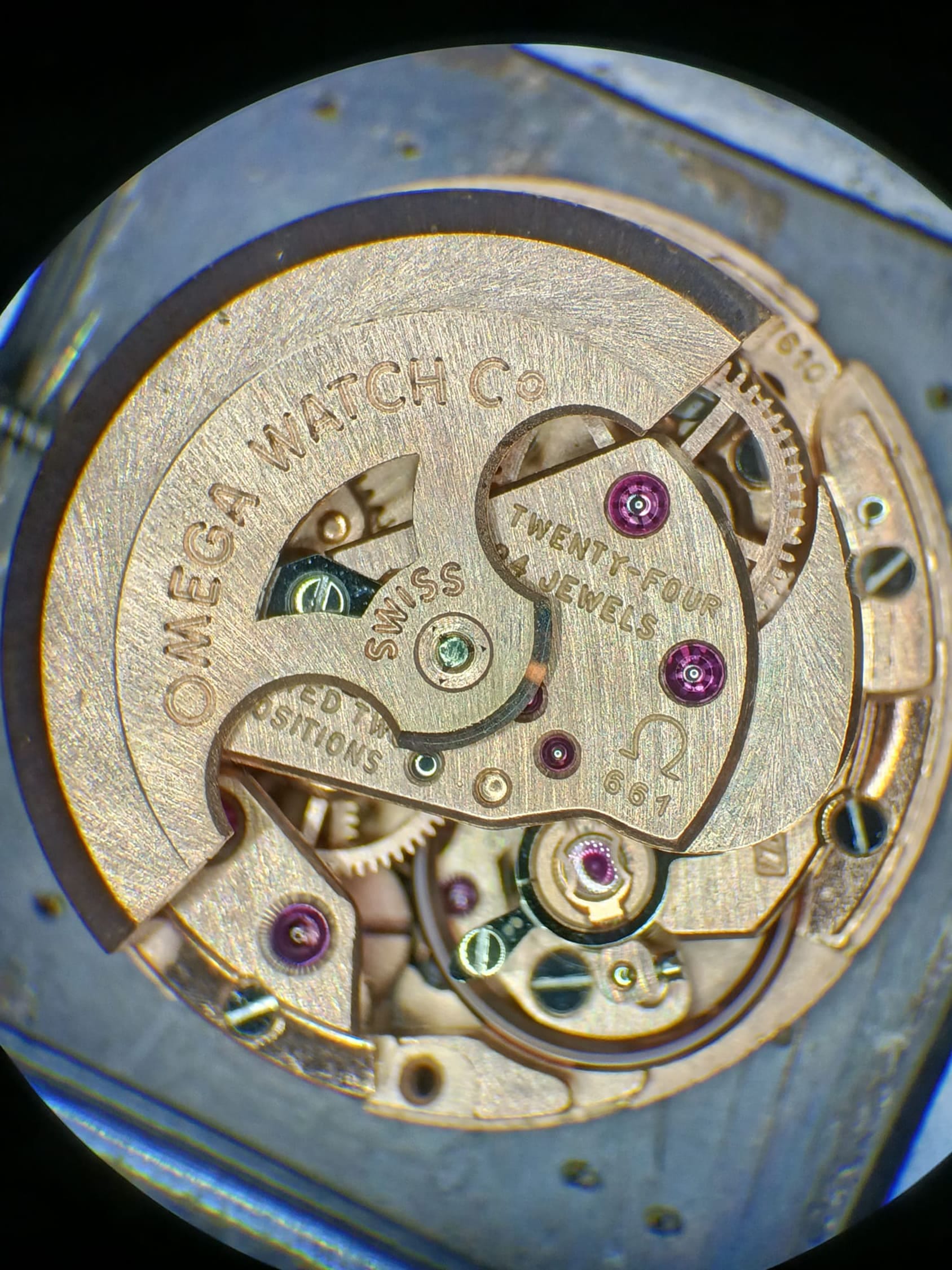 Omega de ville automatic 18kt white gold-7