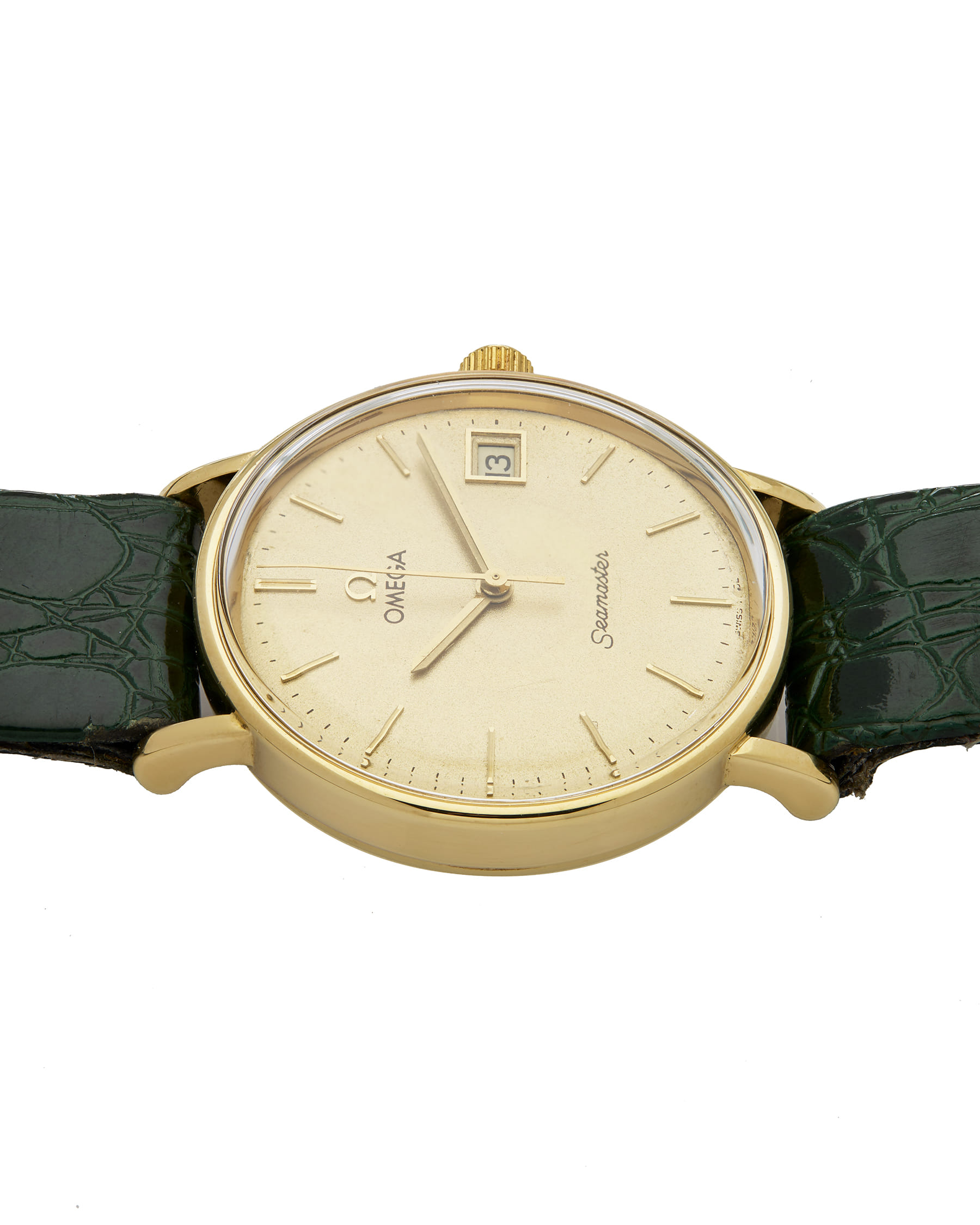 Omega seamaster date 18kt 34 mm ref 166.0276-3