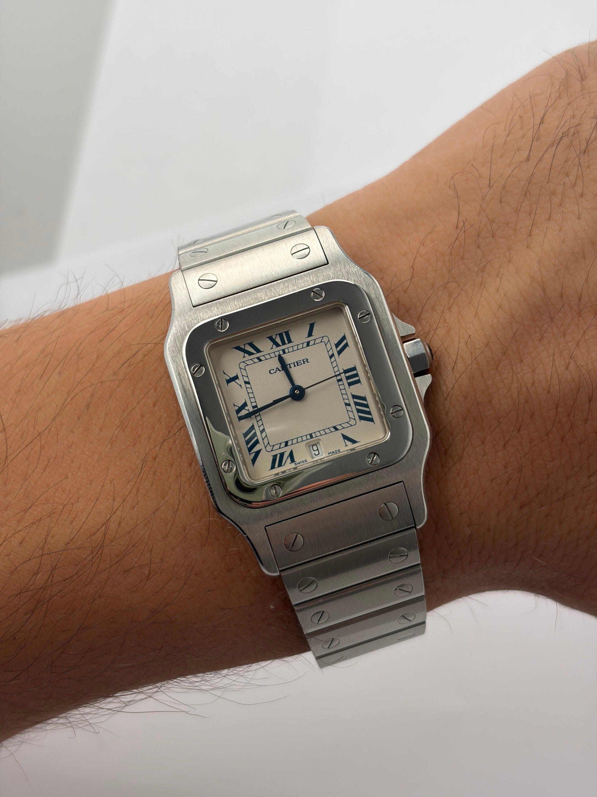 Cartier santos galbée ref 1564-9