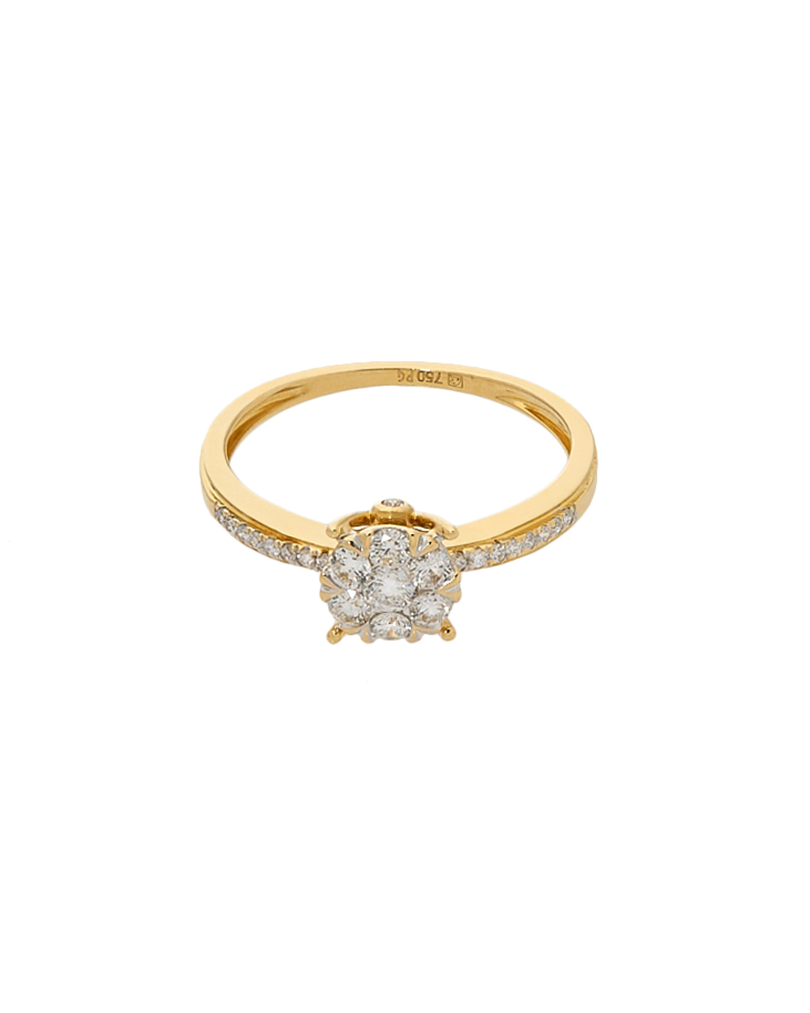 Anello magic fiore in oro giallo con diamanti-1