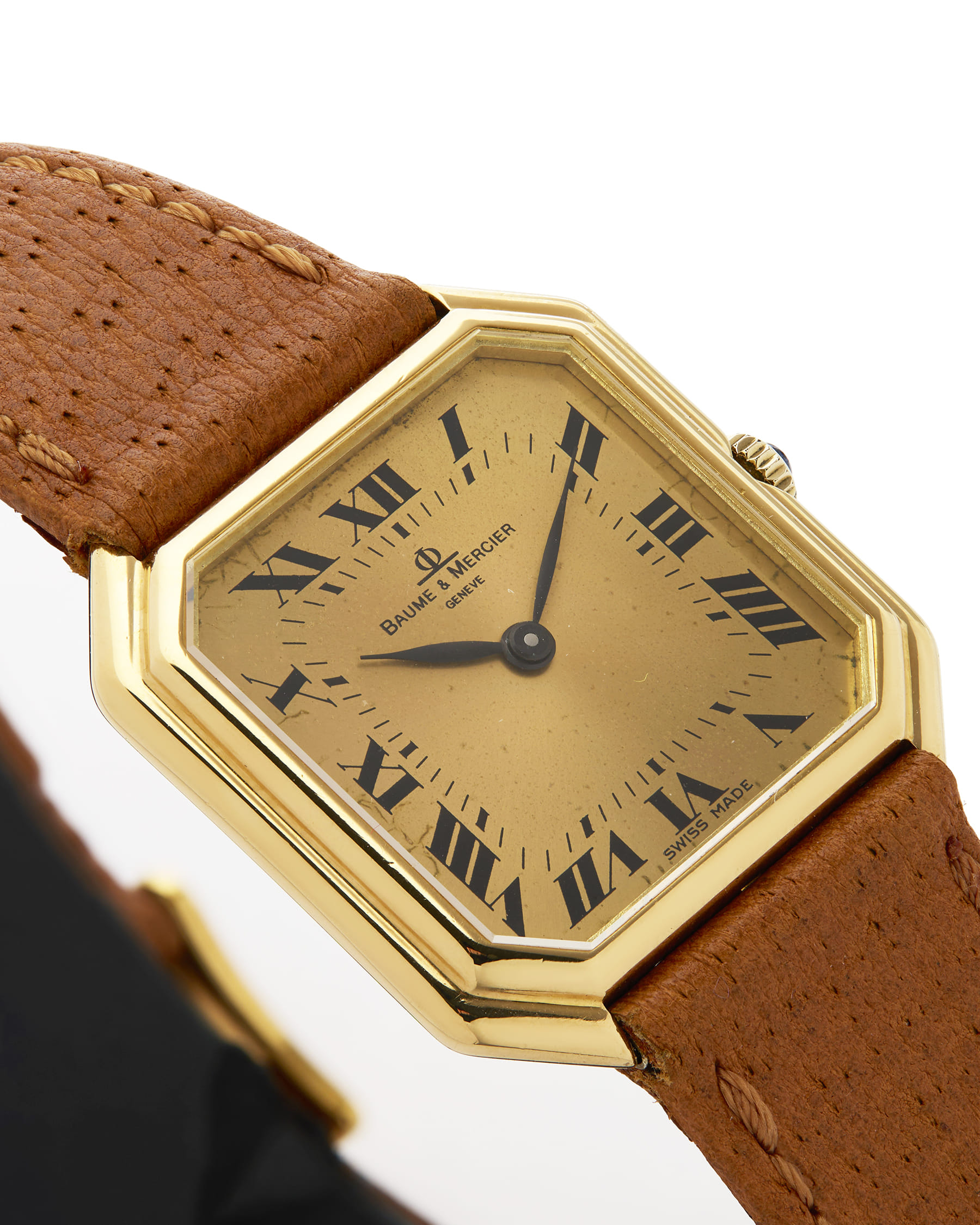 Baume & mercier ceinture 18k yellow gold 27 mm ref 38260-2
