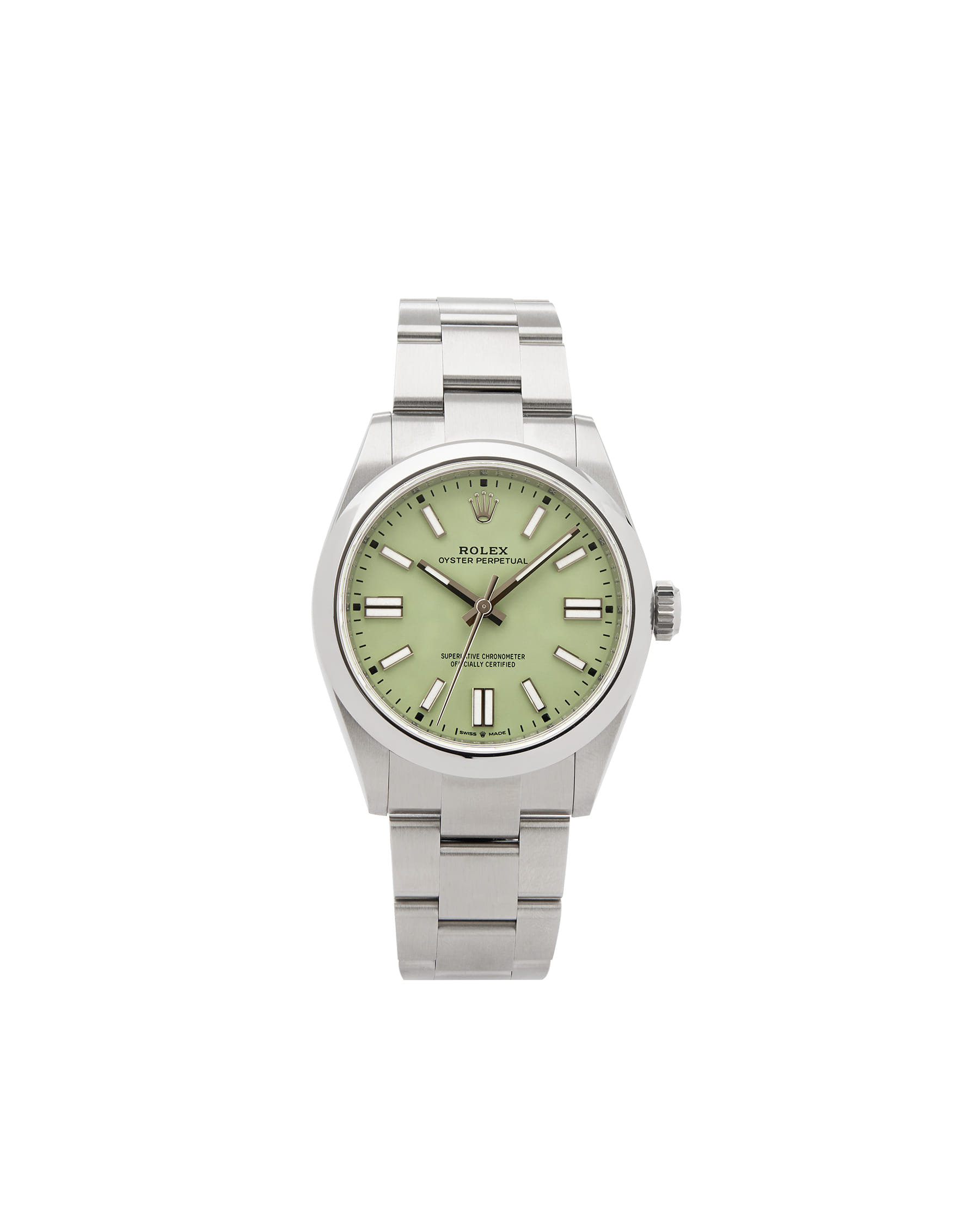 Rolex oyster perpetual 41 pistachio dial ref 134300-1