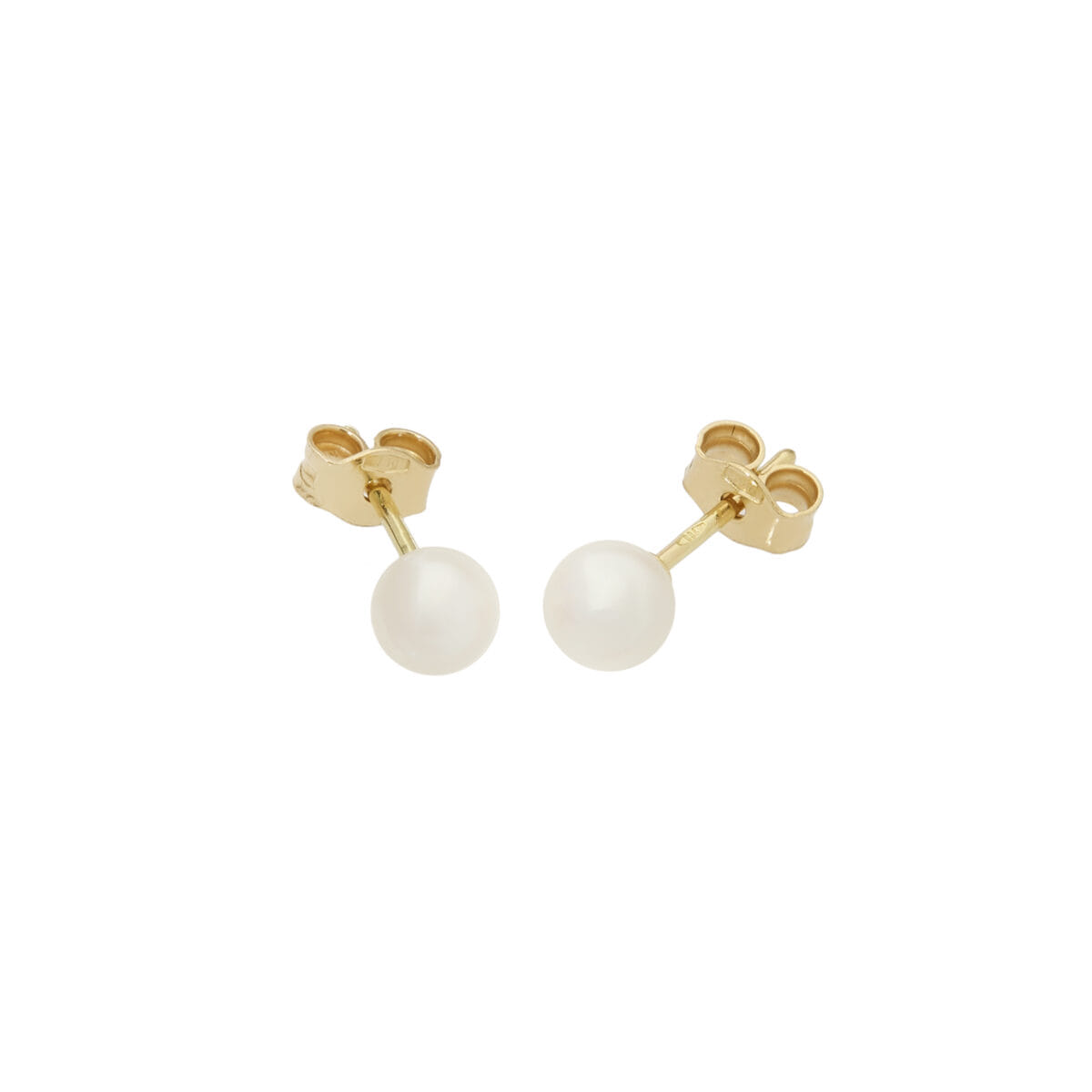Orecchini perle fiume 5,5 mm in oro giallo-1