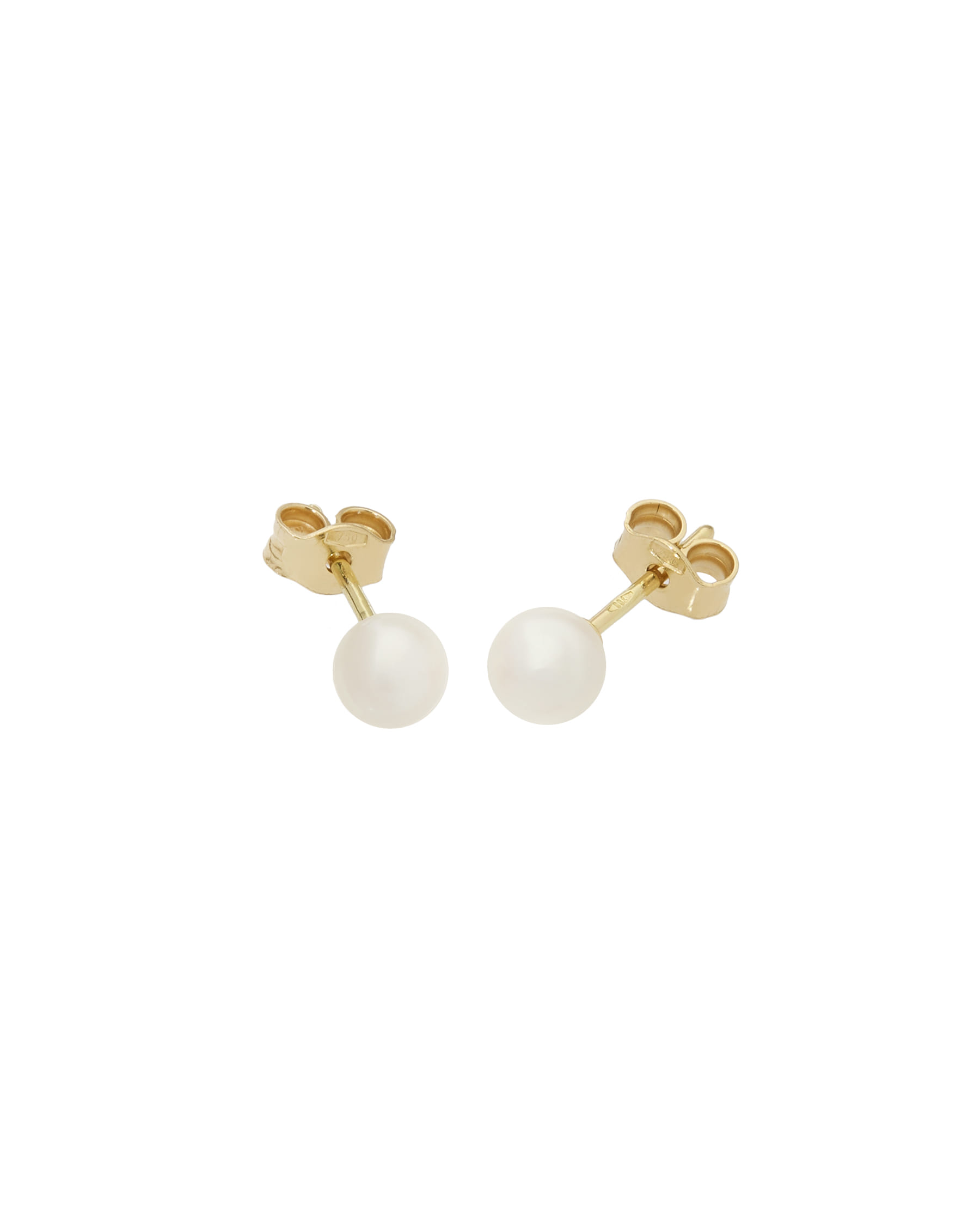 Orecchini perle fiume 5,5 mm in oro giallo-1