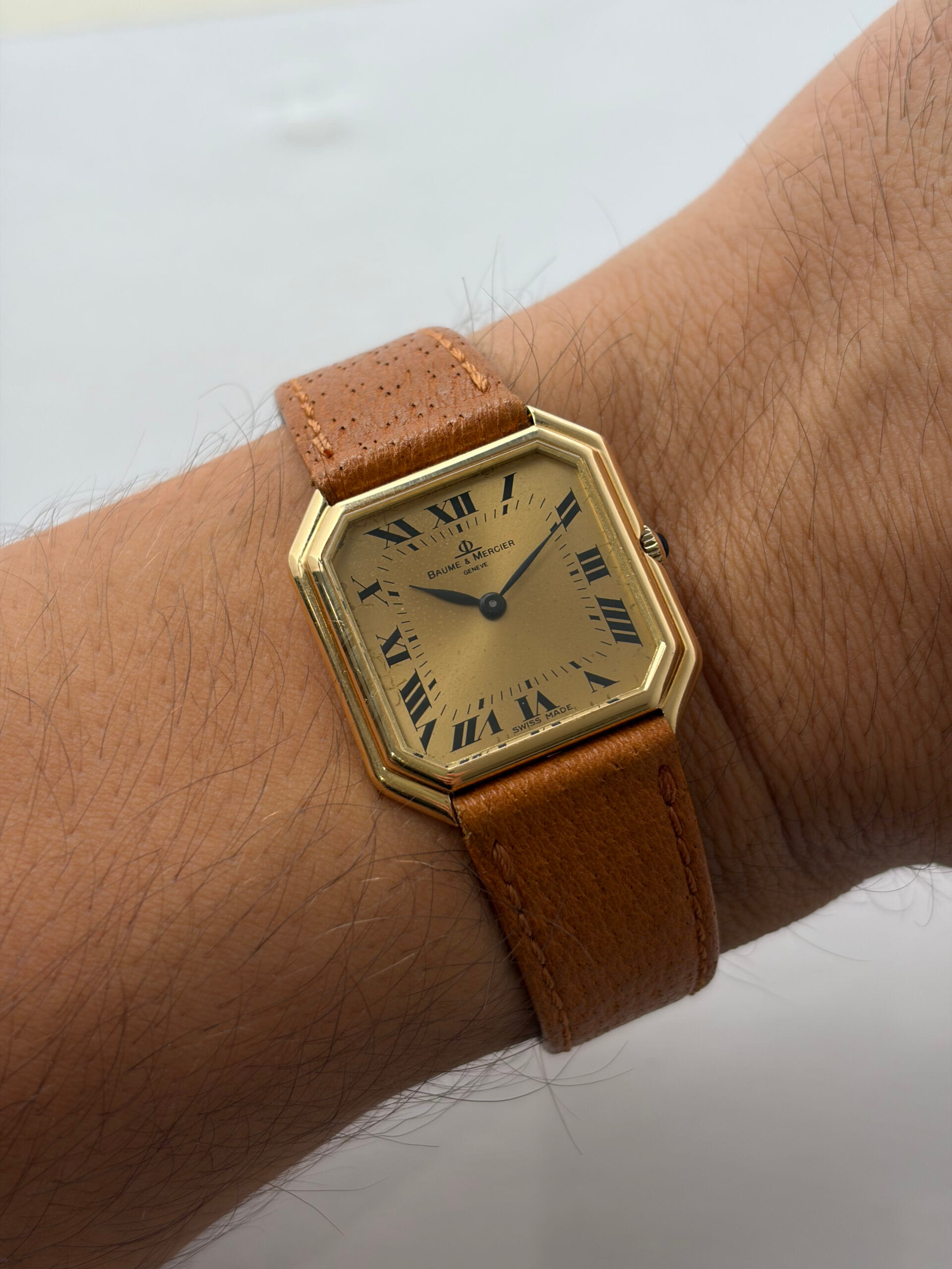 Baume & mercier ceinture 18k yellow gold 27 mm ref 38260-10