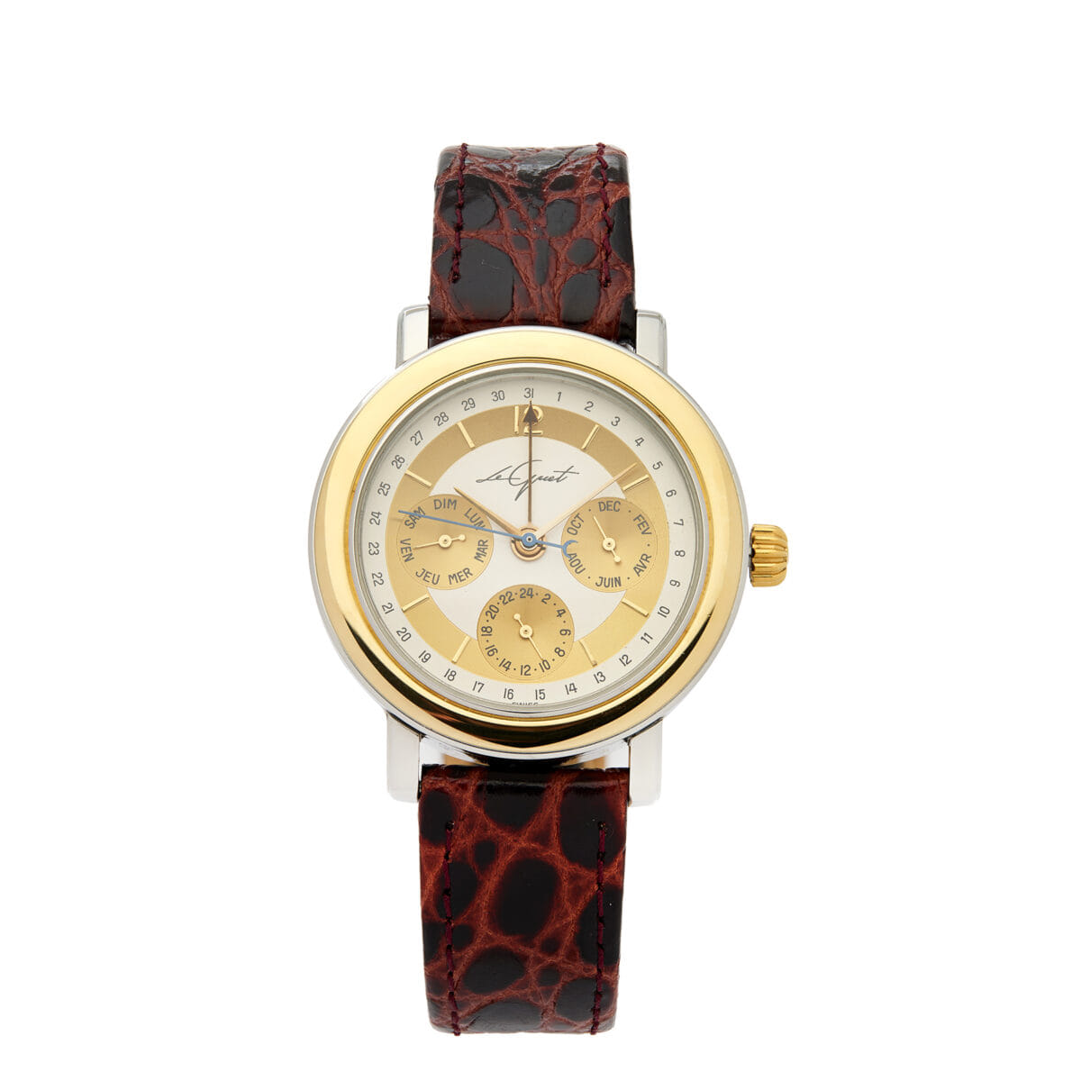 Le guet du temps steel gold automatic gmt ref 2630-1