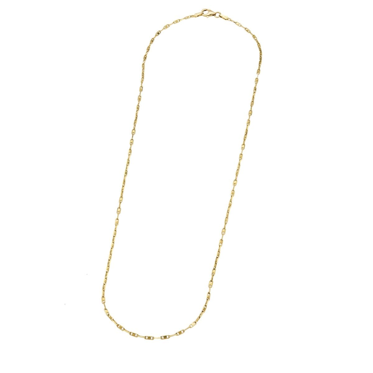 Catenina maglia marinara mini in oro giallo