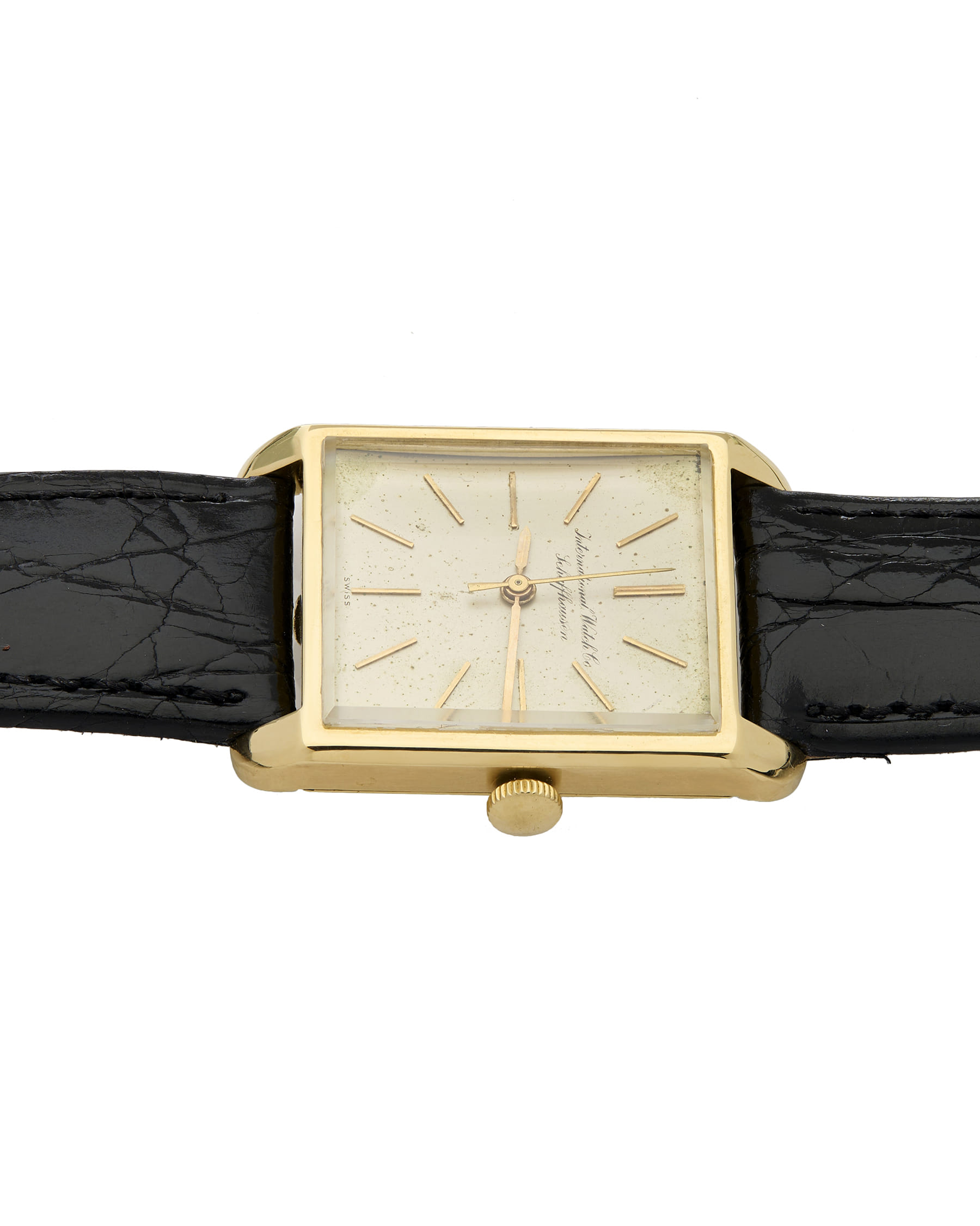 International watch co schaffhausen tank oro 18kt-4