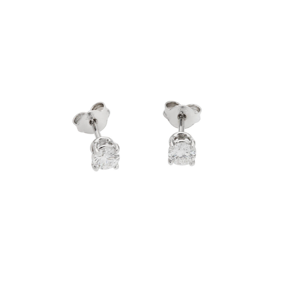 Orecchini punto luce a filo con diamanti 0,66ct-1