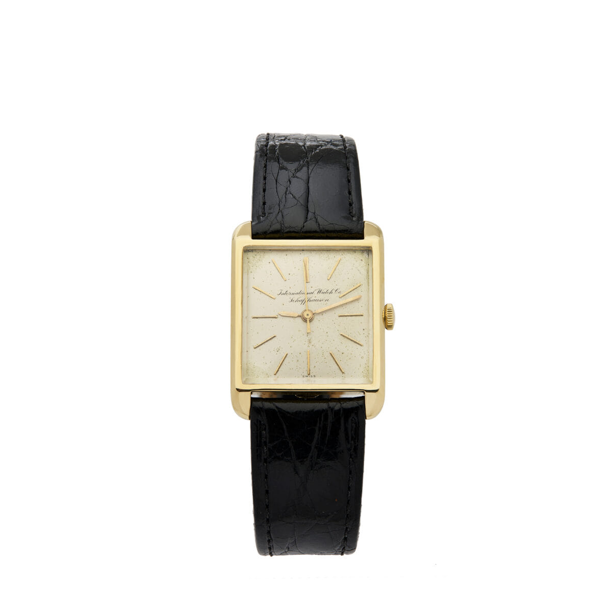 International watch co schaffhausen tank oro 18kt-1