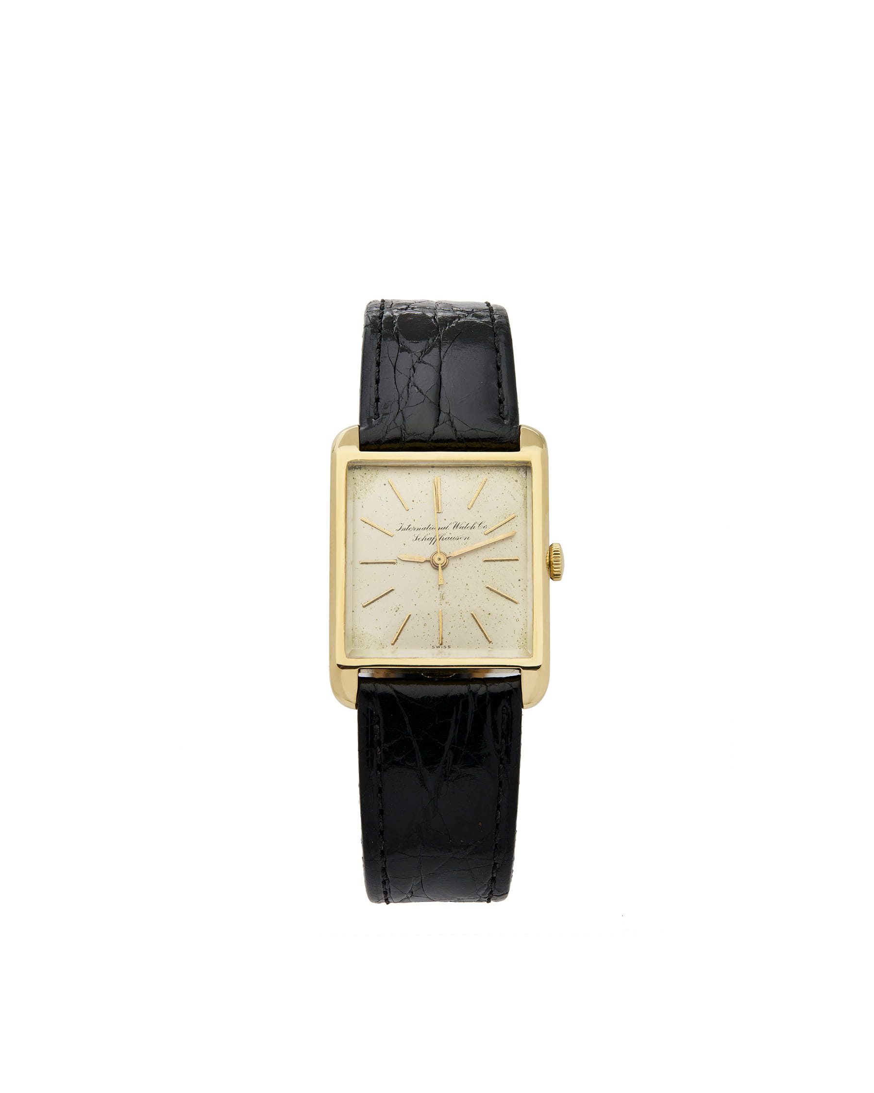 International watch co schaffhausen tank oro 18kt-1