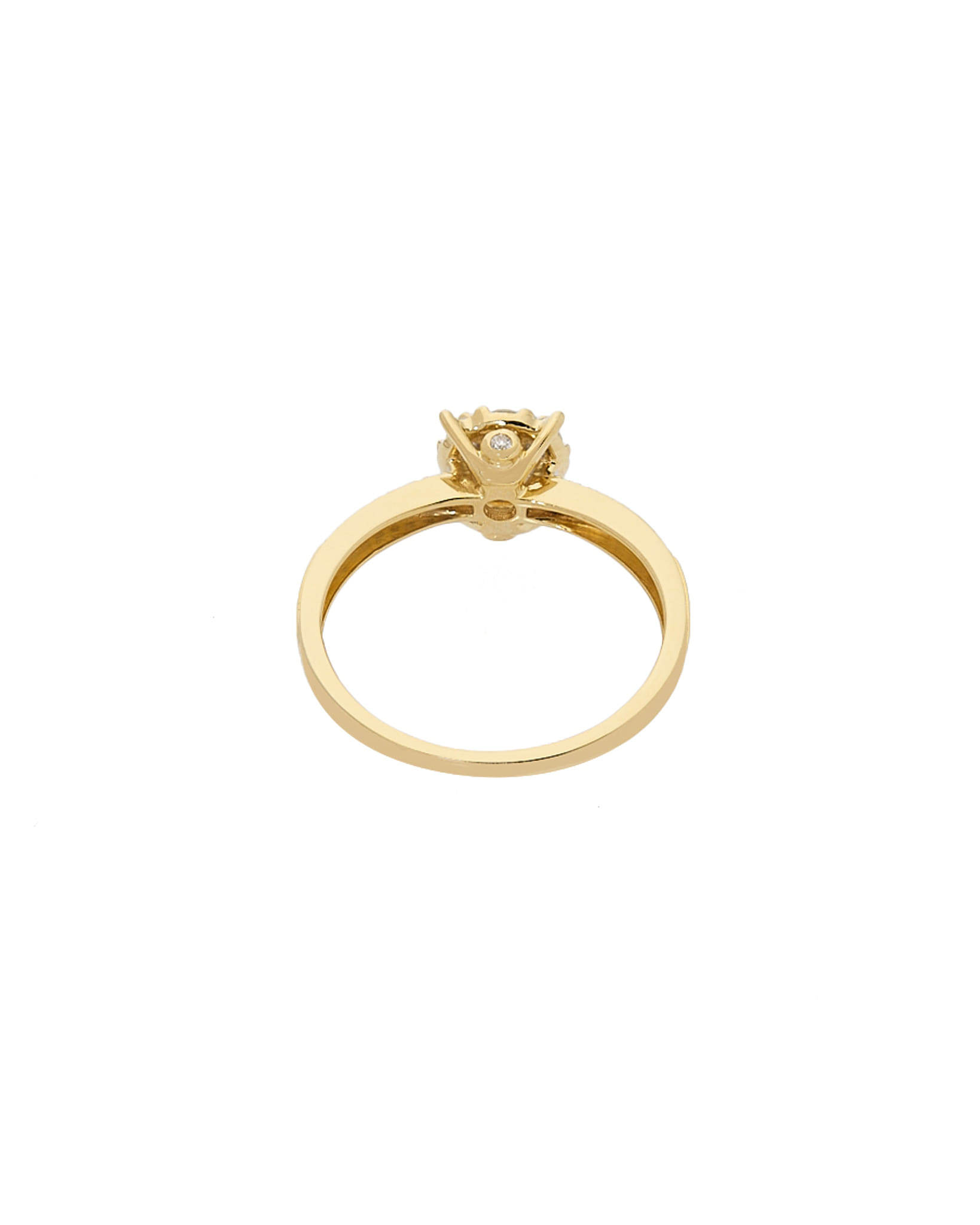 Anello magic fiore in oro giallo con diamanti-3