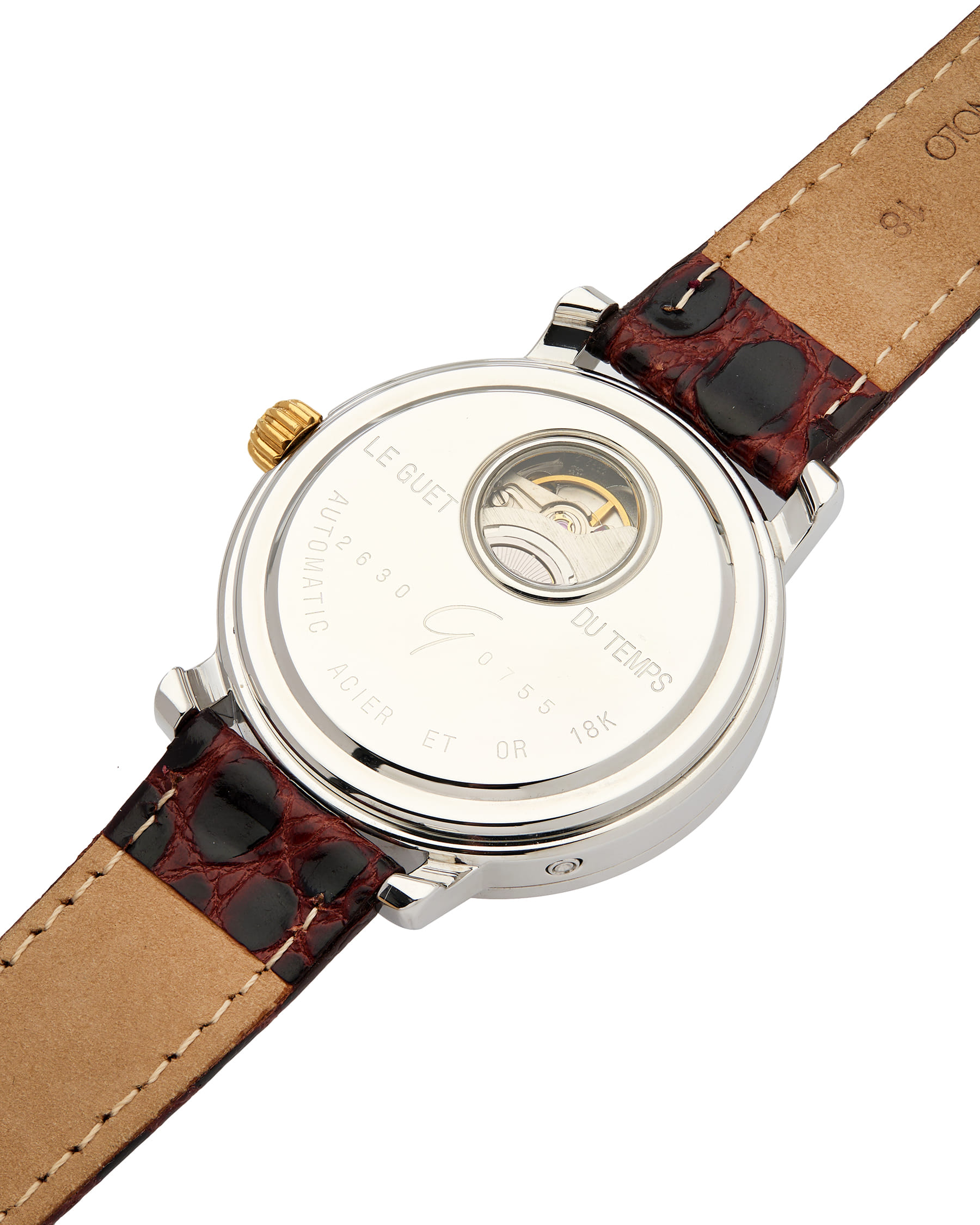 Le guet du temps steel gold automatic gmt ref 2630-5