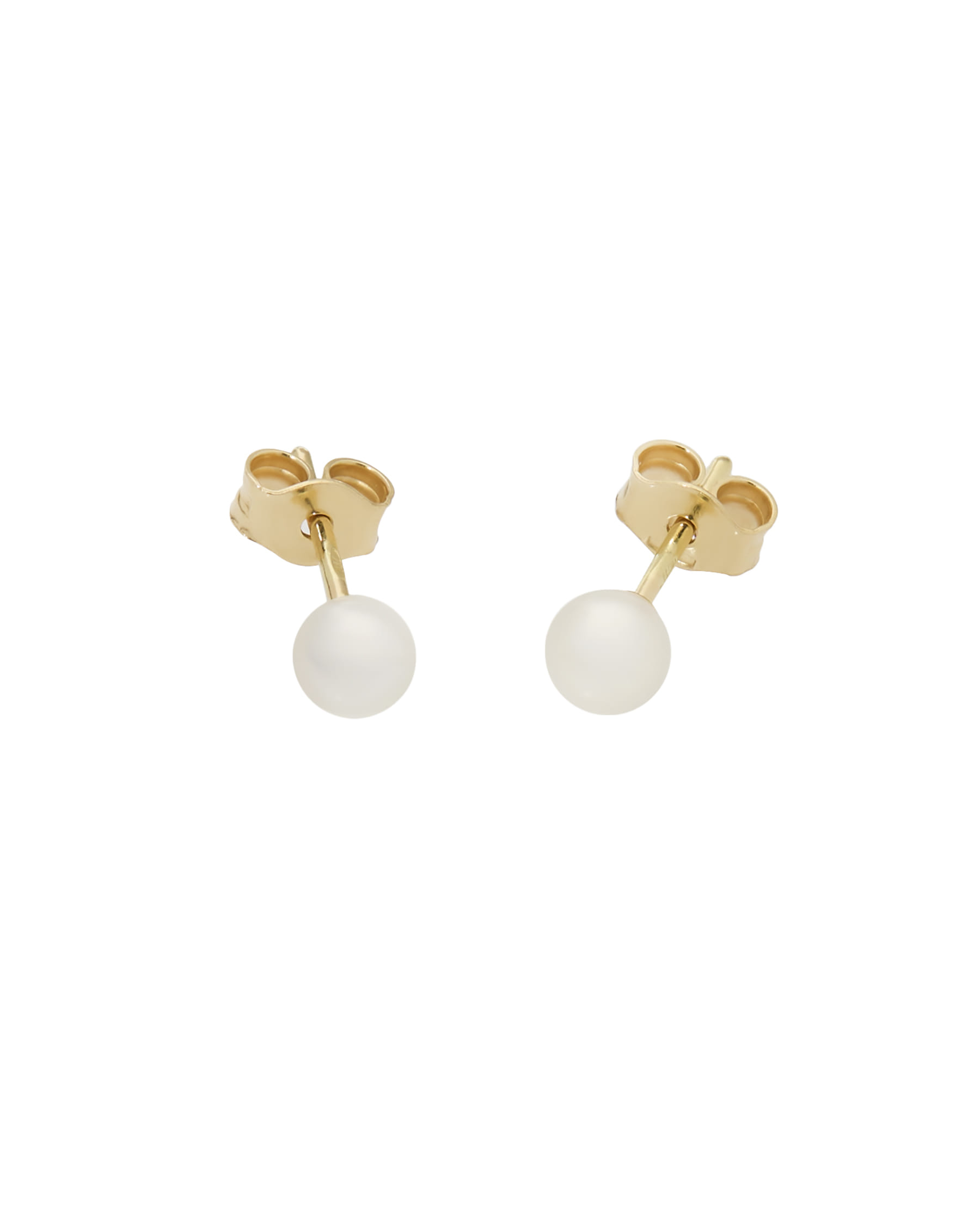 Orecchini perle fiume 4,5 mm in oro giallo-1