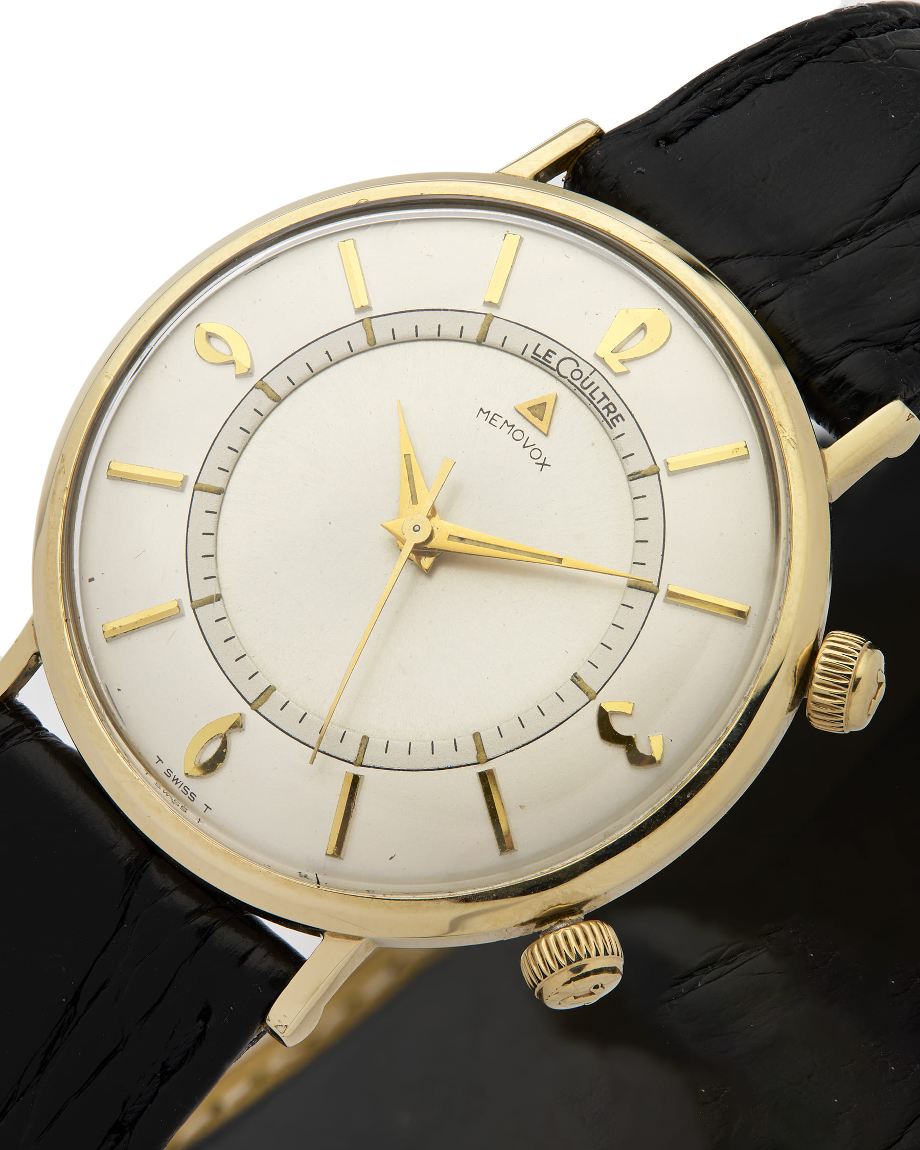 Lecoultre memovox date calibre k911 case 10k gold filled-2