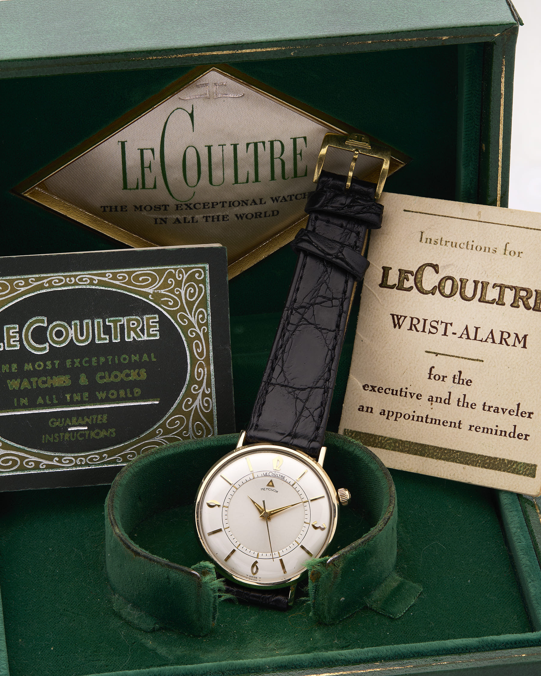 Lecoultre memovox date calibre k911 case 10k gold filled-9