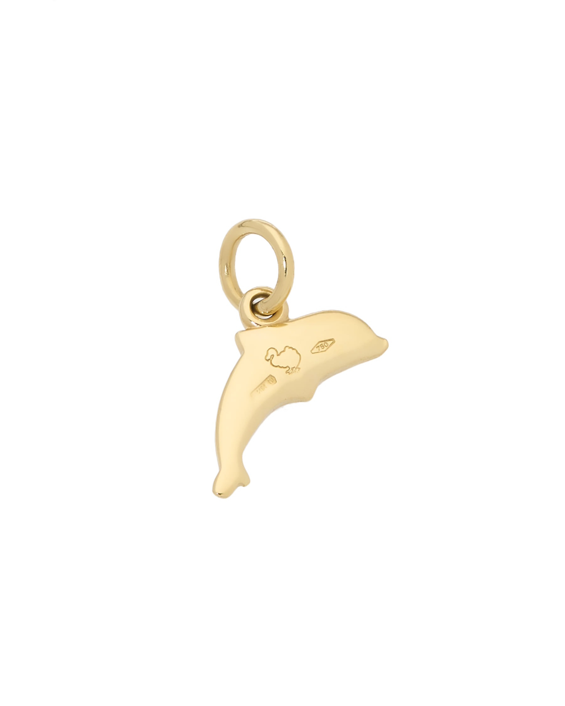 Ciondolo dodo delfino in oro giallo 18 kt-2