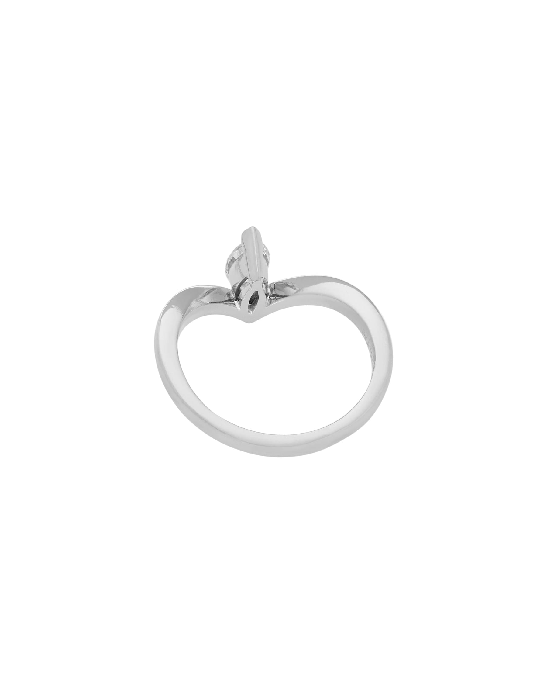 Anello solitario damiani veramore in platino con diamante marquise-2