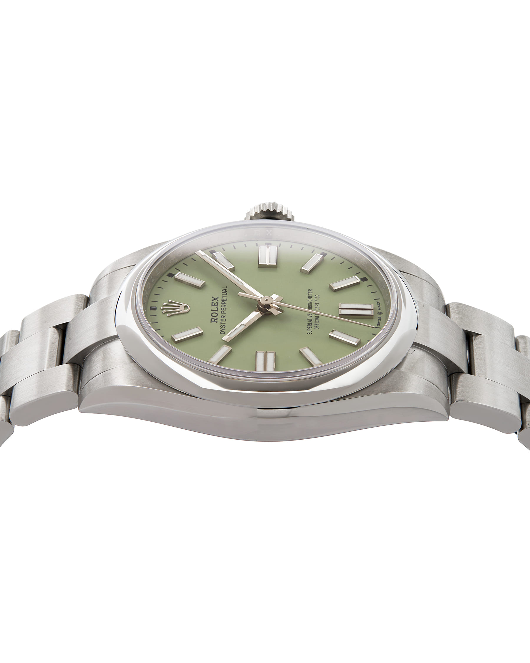 Rolex oyster perpetual 41 pistachio dial ref 134300-3