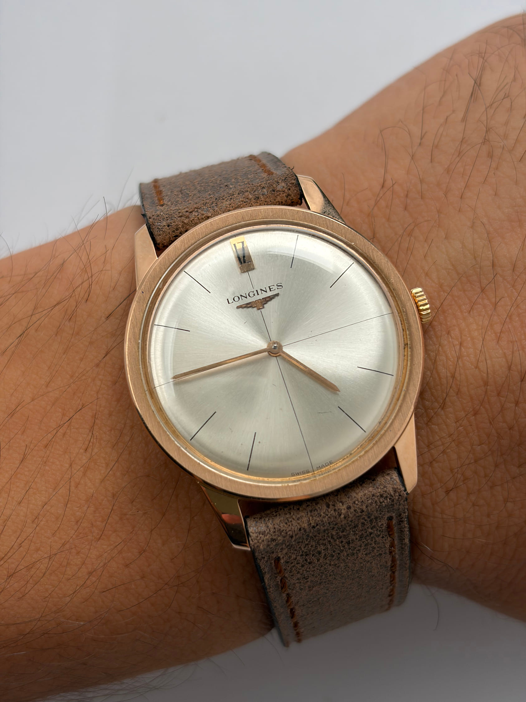 Longines calatrava classic vintage pink gold ref 7323-10
