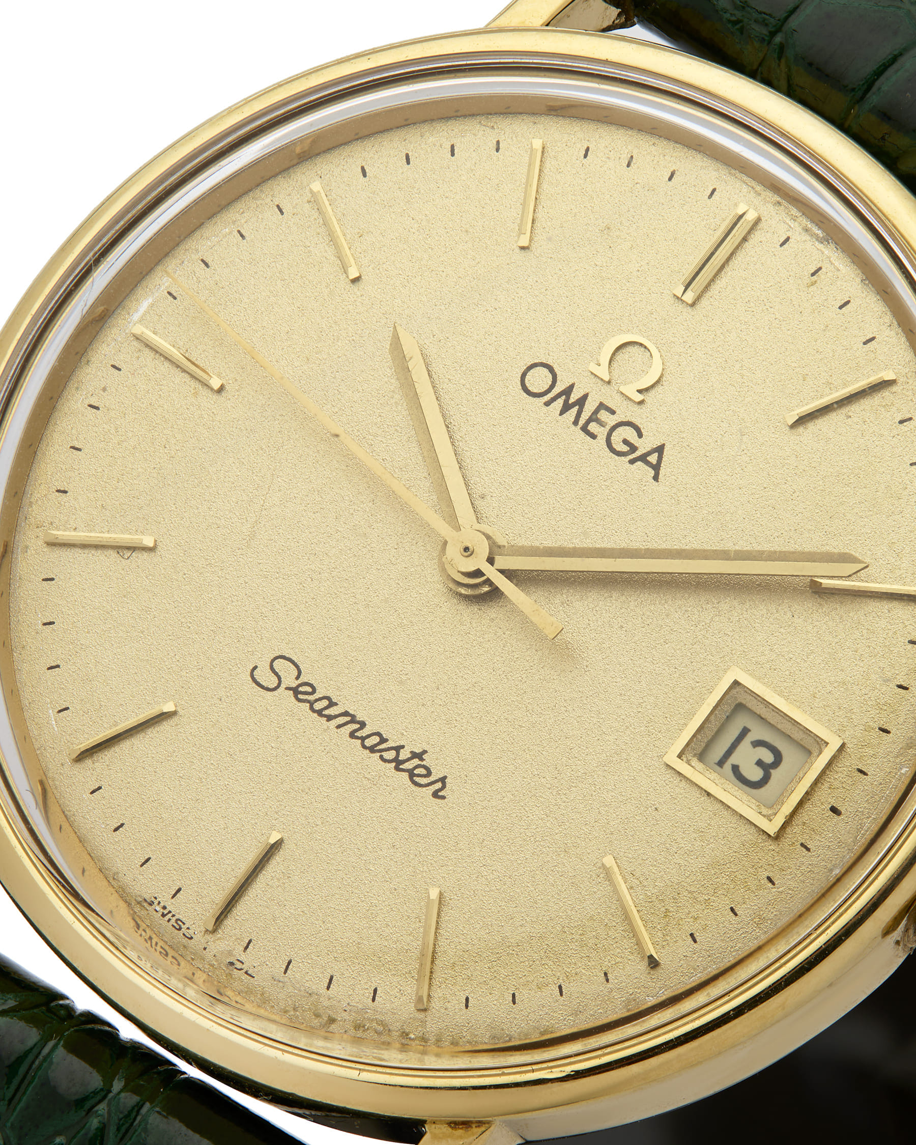 Omega seamaster date 18kt 34 mm ref 166.0276-2