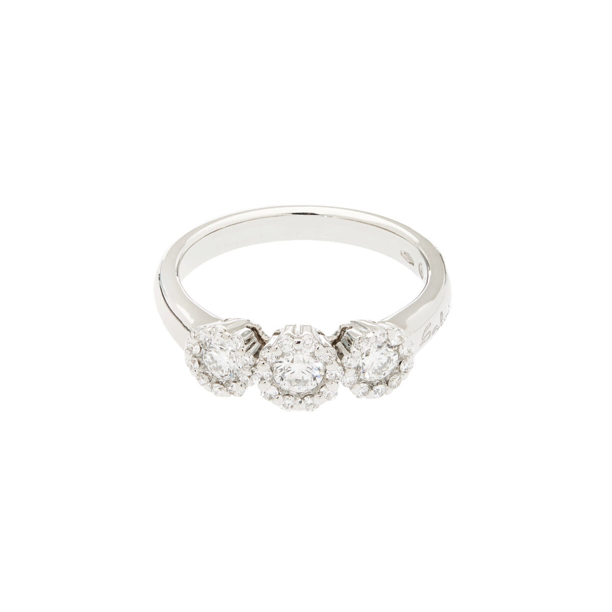 Anello trilogy salvini daphne in oro bianco con diamanti-1