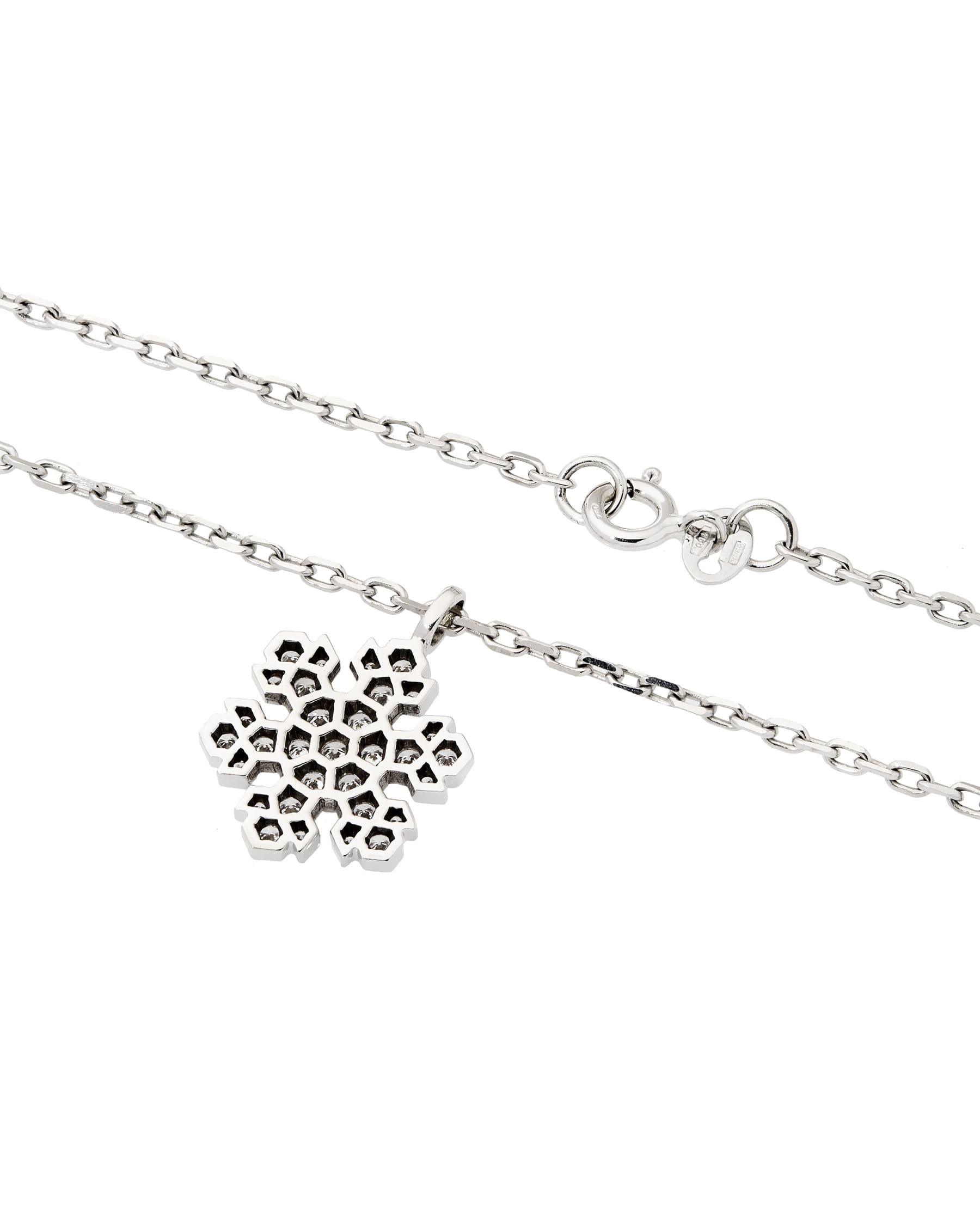 Collana bulgari fiocco di neve in oro bianco e diamanti-2