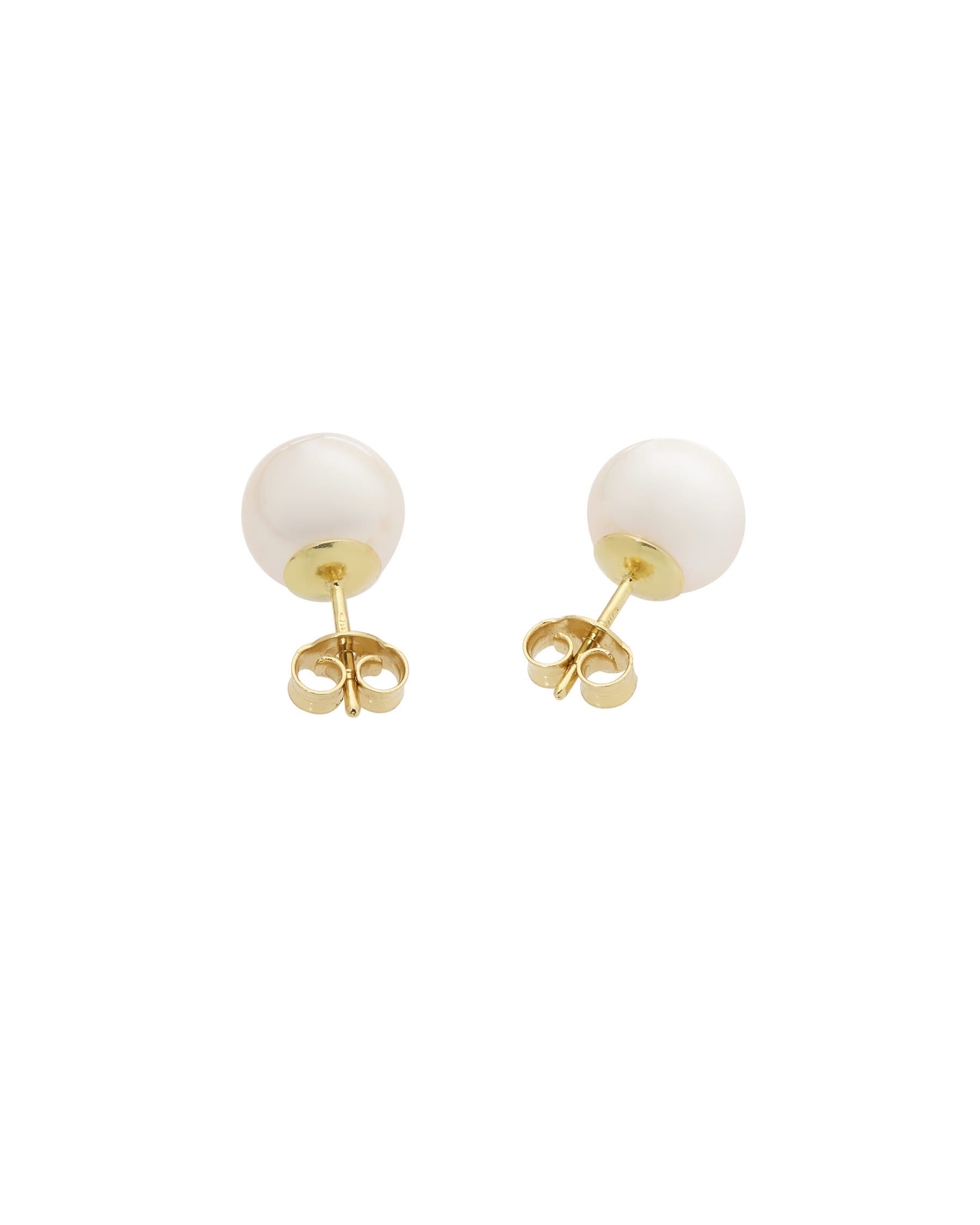 Orecchini con perle mare 8,5 mm in oro giallo-2
