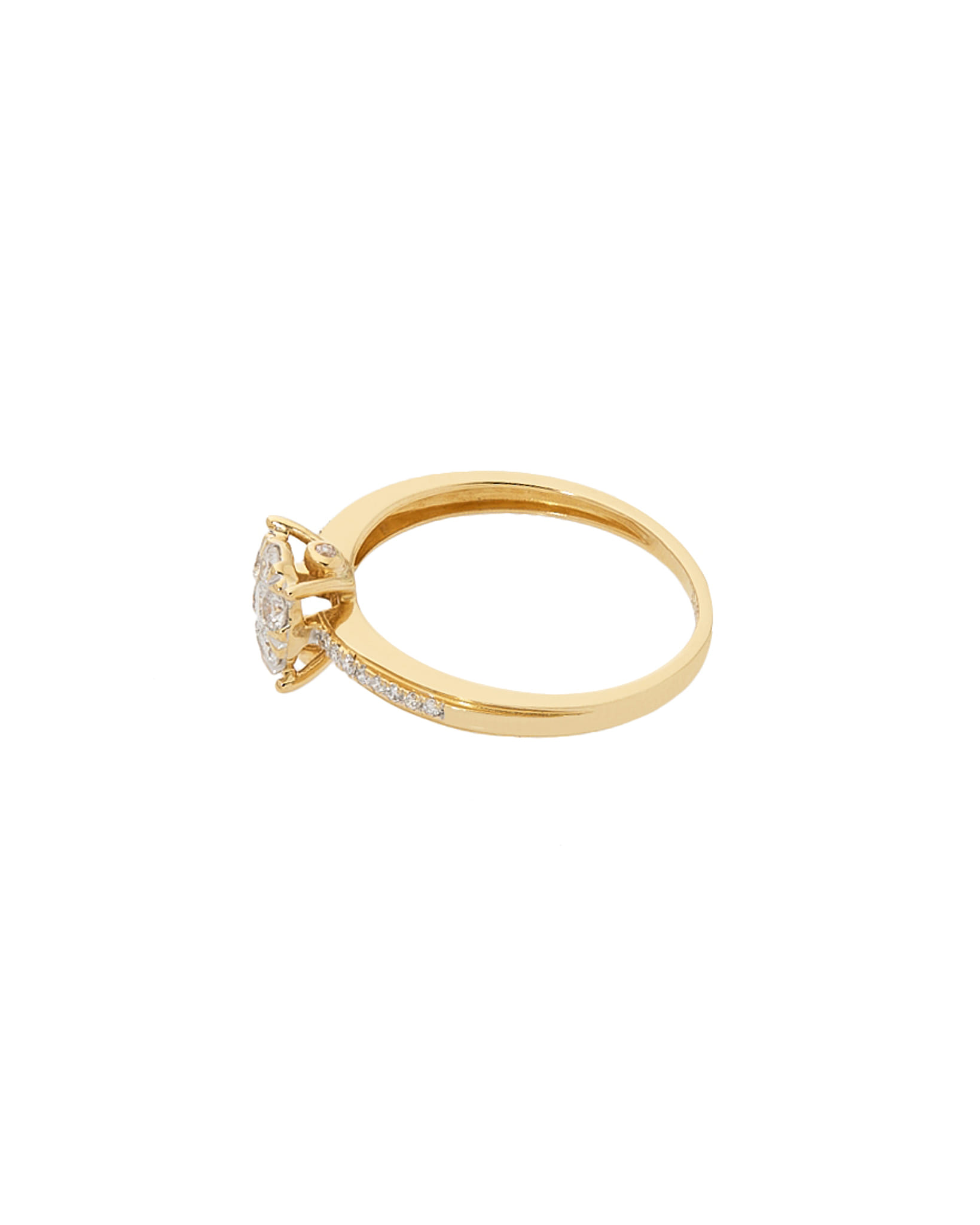 Anello magic fiore in oro giallo con diamanti-2