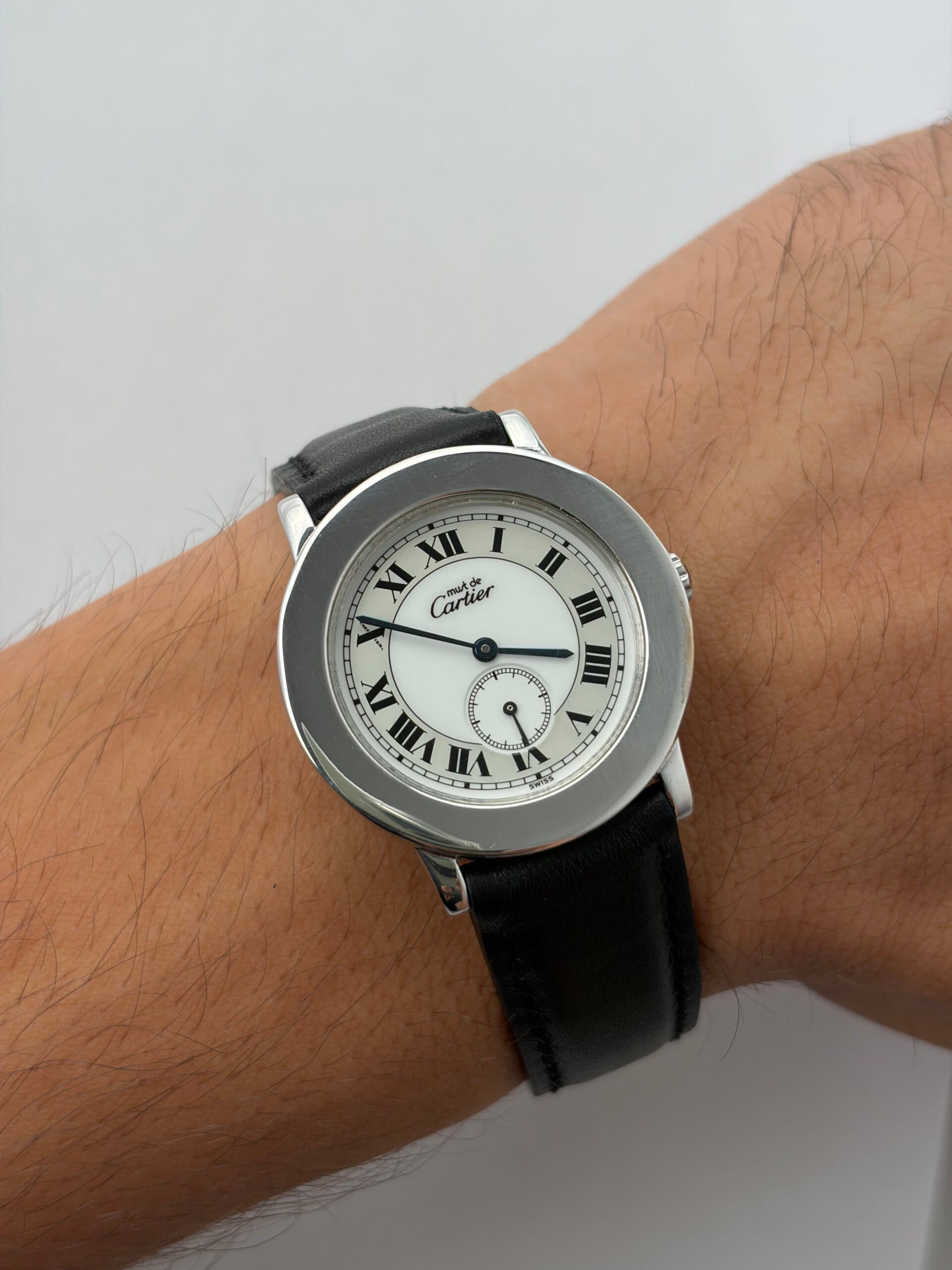 Cartier must de cartier ronde silver 925 ref 1815 1-7