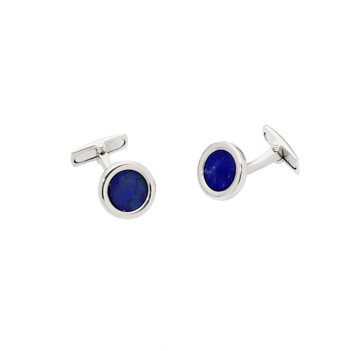 Gemelli in oro bianco con lapis-1