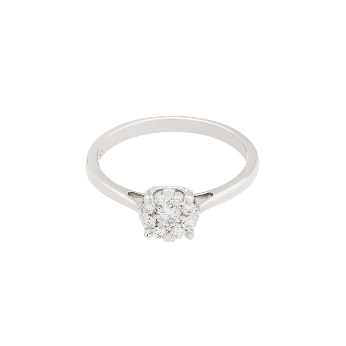 Anello magic fiore in oro bianco 18kt con diamanti-1