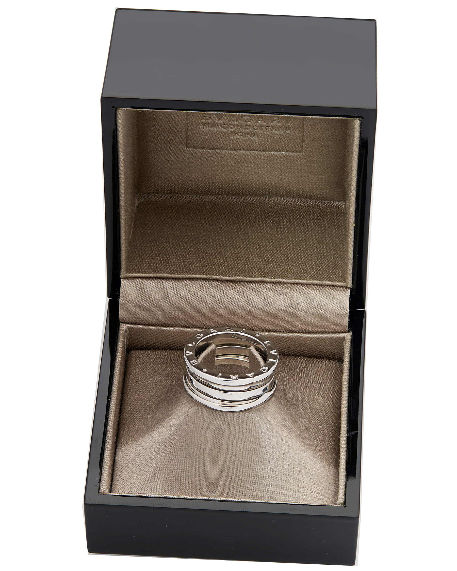 Anello bulgari bzero1 3 fasce in oro bianco-3