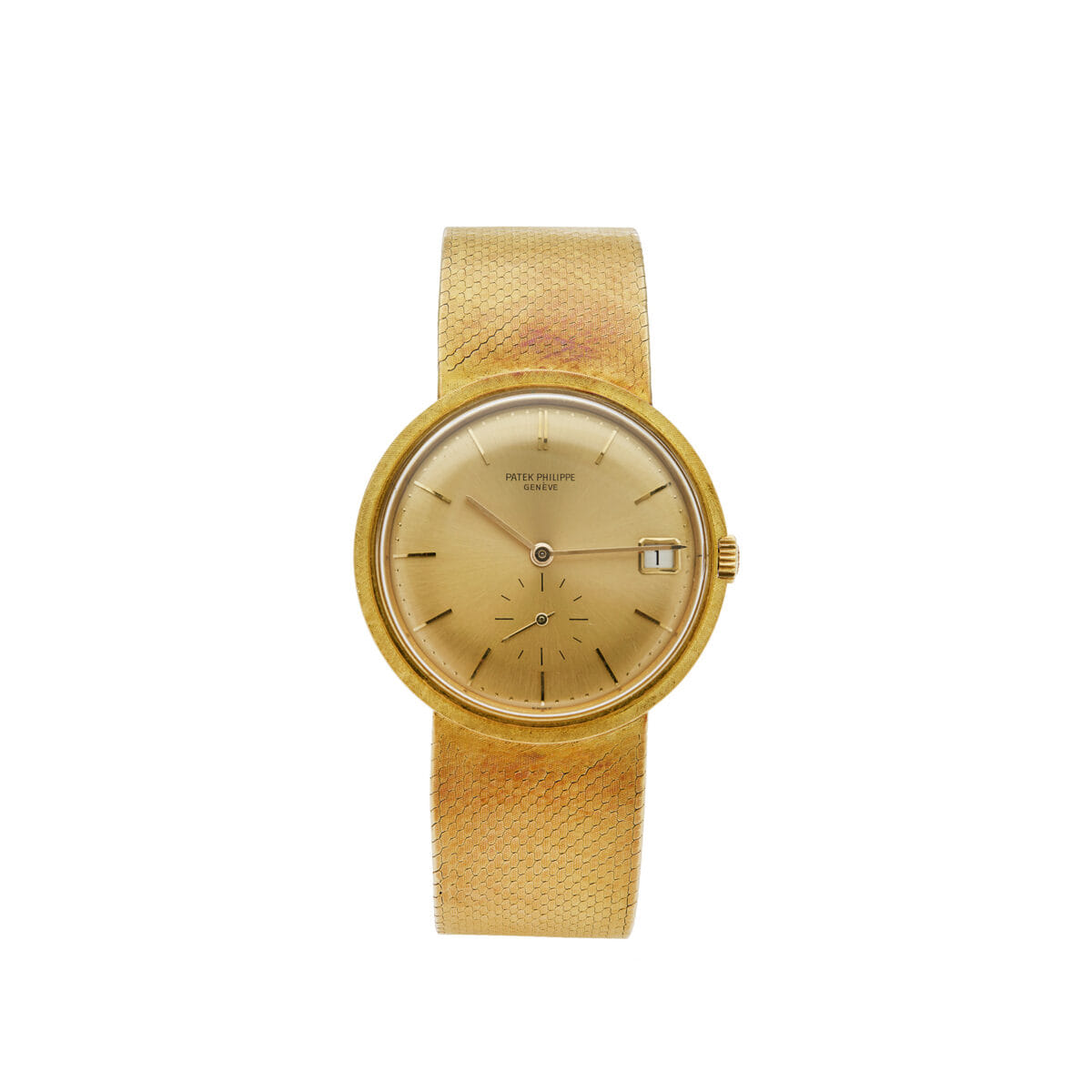 Patek philippe calatrava automatic date 3445/6 18k gold 35mm-1