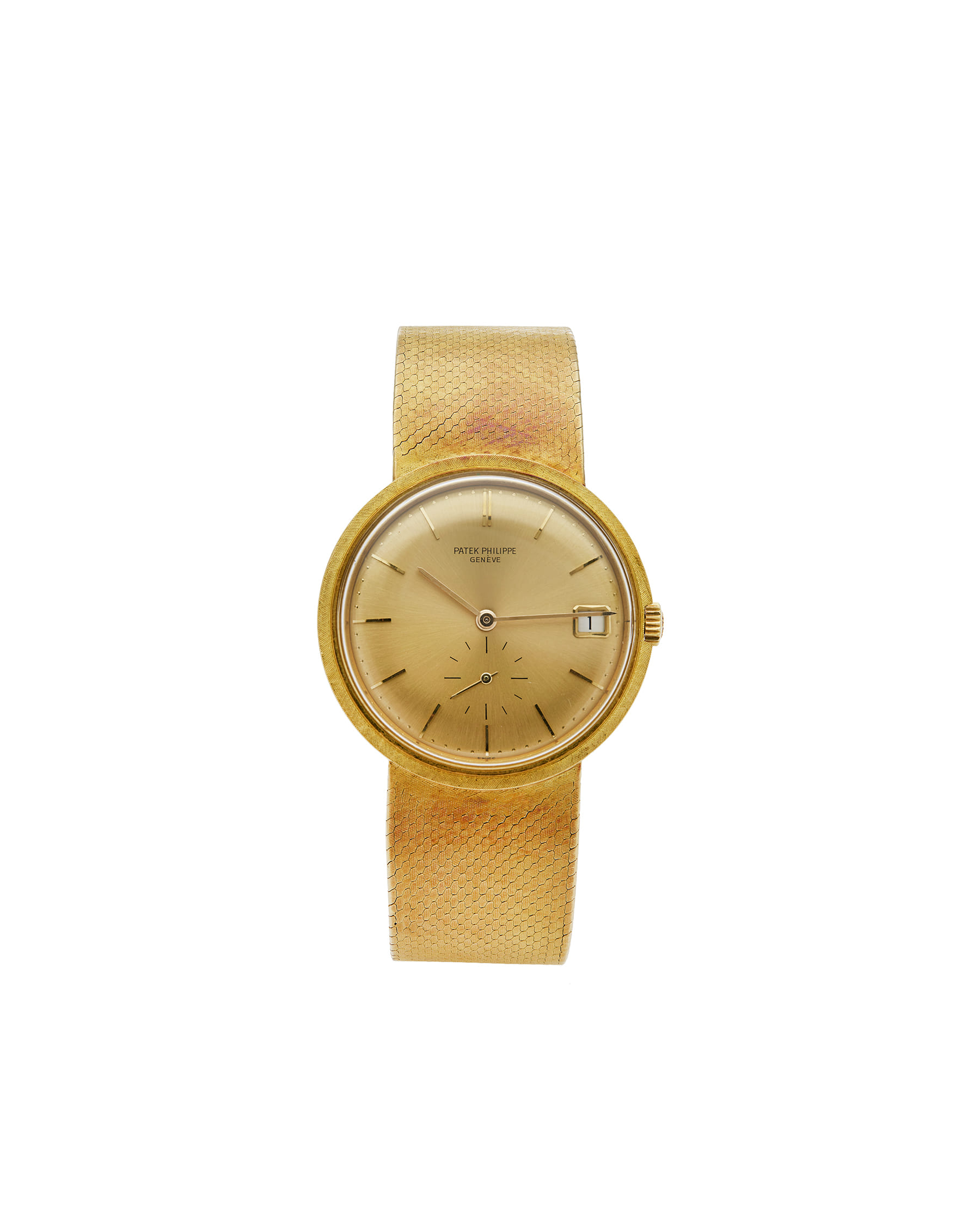 Patek philippe calatrava automatic date 3445/6 18k gold 35mm-1