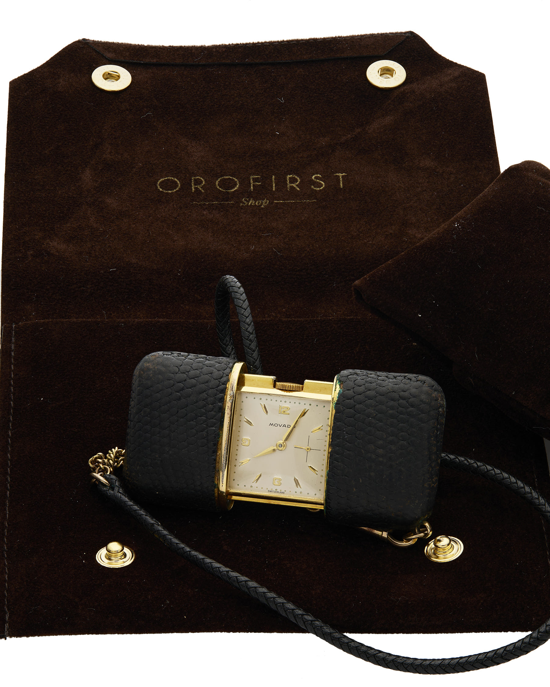 Movado ermeto travel clock vintage-7