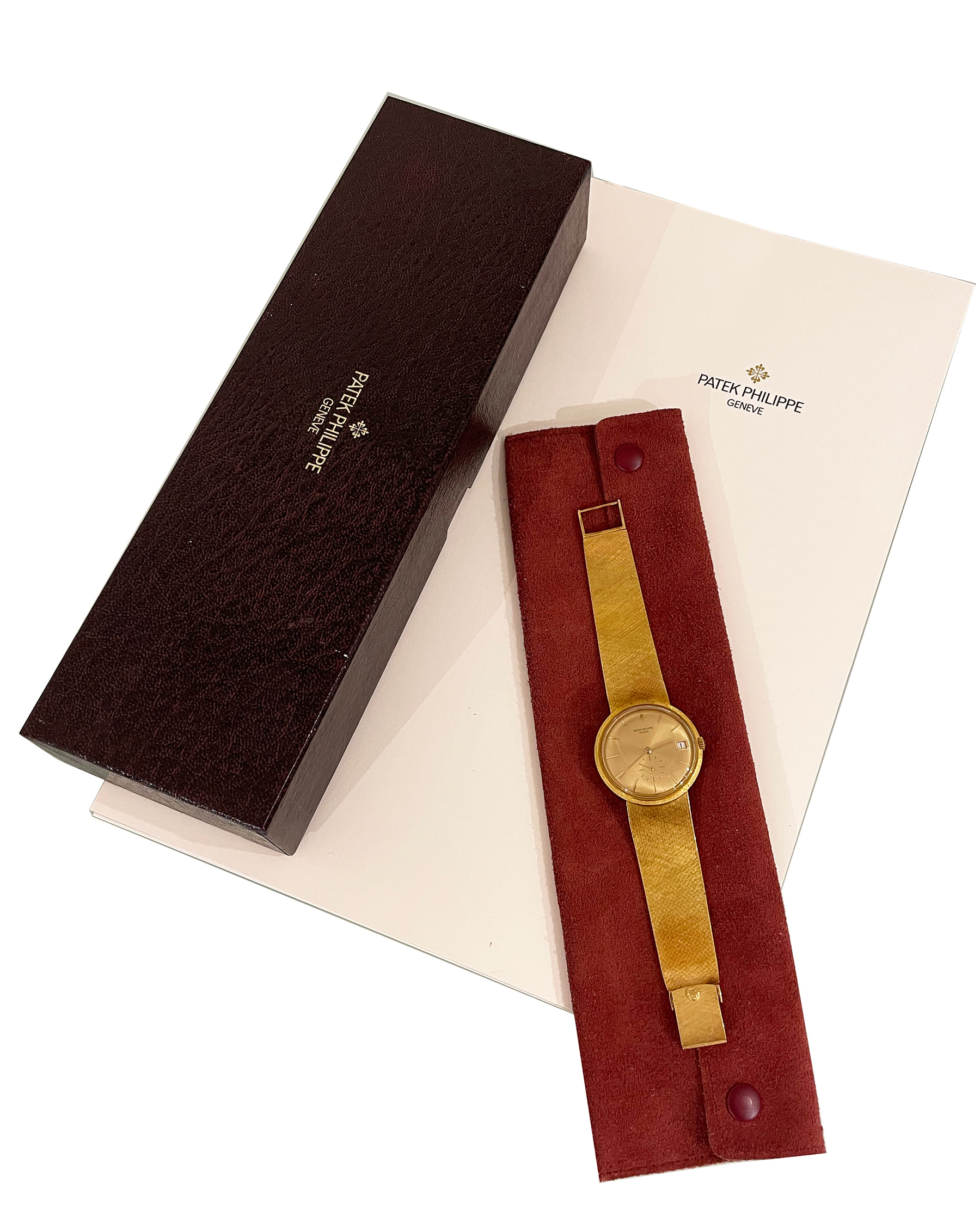 Patek philippe calatrava automatic date 3445/6 18k gold 35mm-9