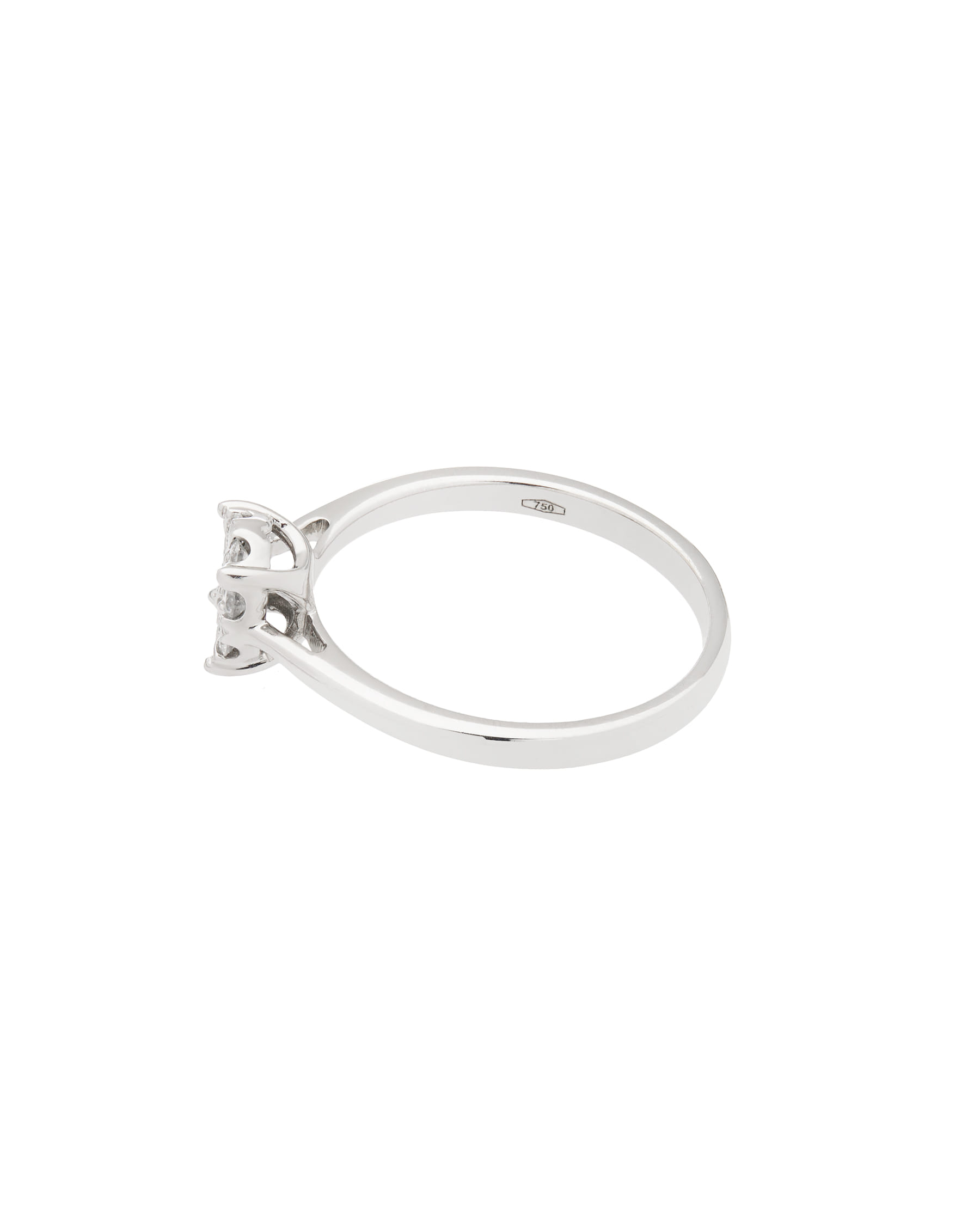Anello magic fiore in oro bianco 18kt con diamanti-2