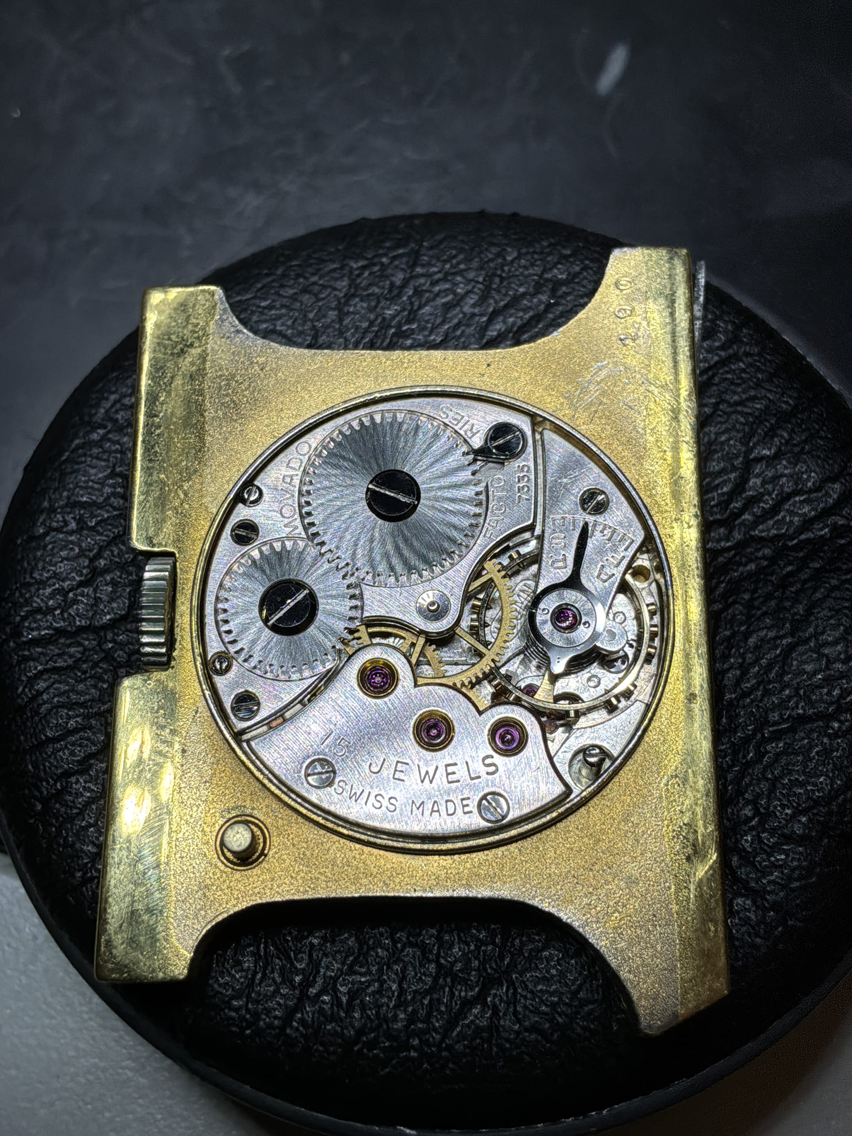 Movado ermeto travel clock vintage-5