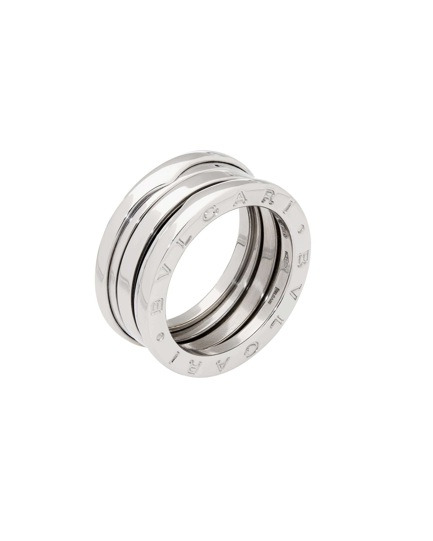 Anello bulgari bzero1 3 fasce in oro bianco-1